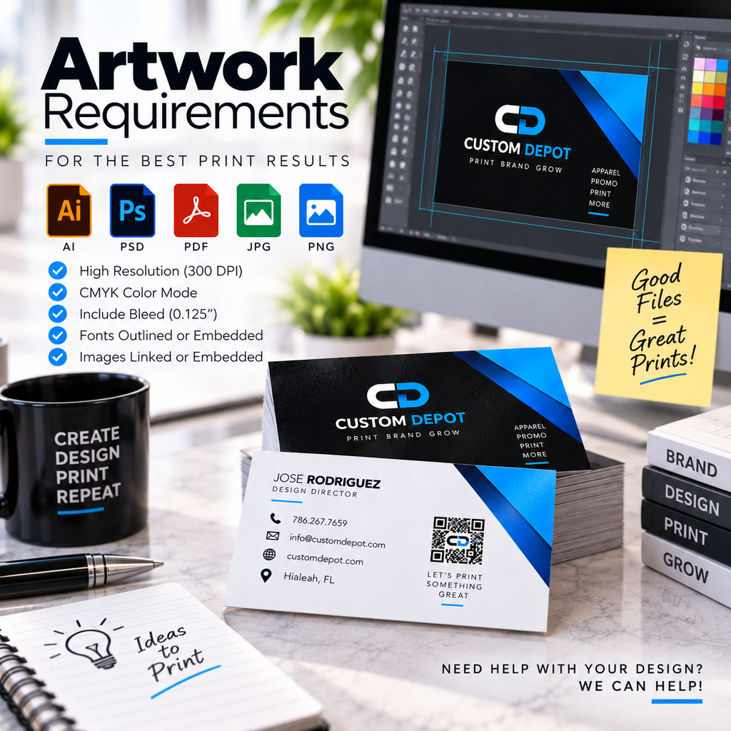 Custom Business Cards – 14pt Premium Cardstock | Full Color, Double-Sided UV Gloss Printing