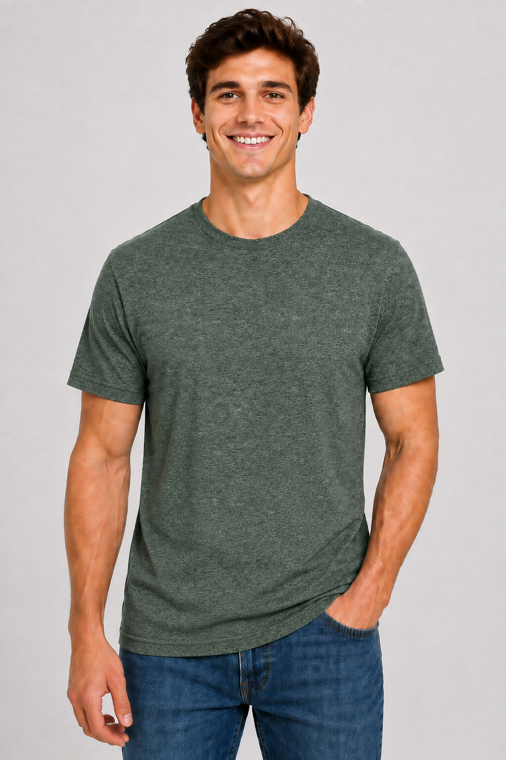 Bella + Canvas Adult Unisex Short Sleeve Heather CVC Tee (3001CVC)