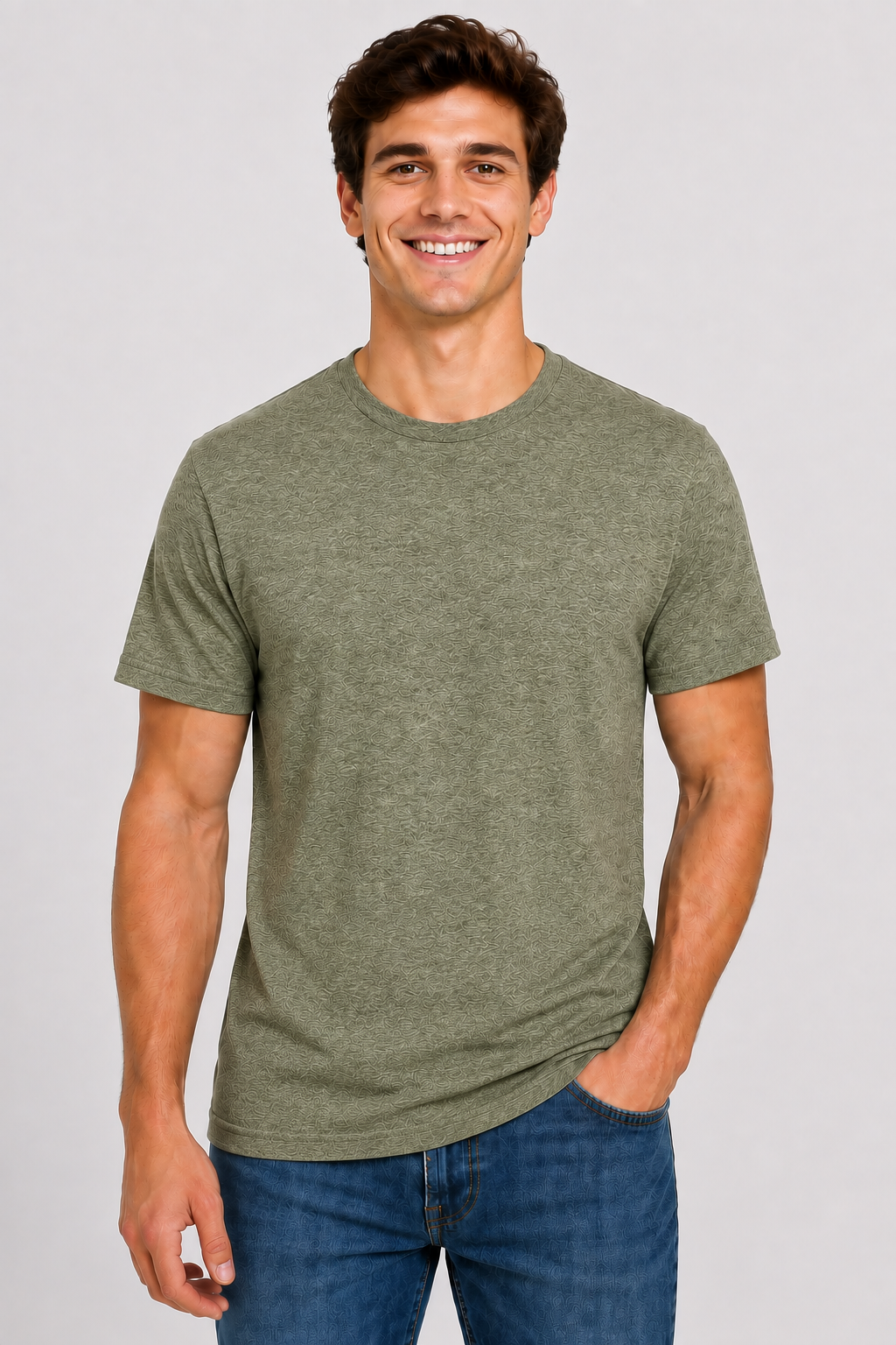 Bella + Canvas Adult Unisex Short Sleeve Heather CVC Tee (3001CVC)