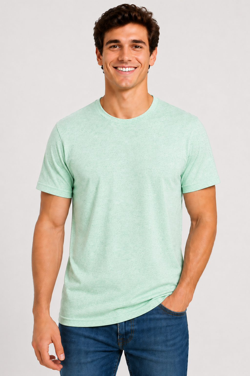 Bella + Canvas Adult Unisex Short Sleeve Heather CVC Tee (3001CVC)