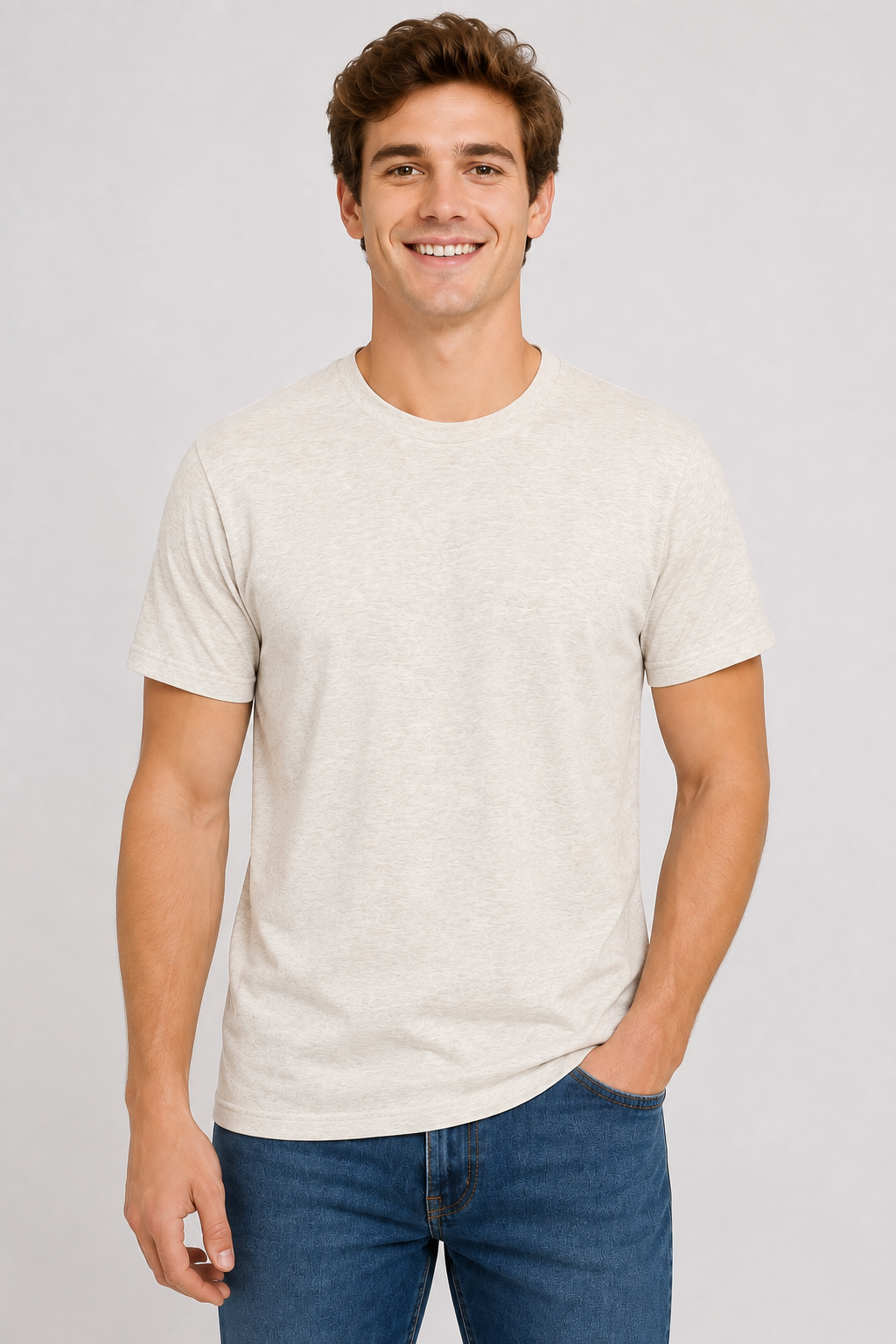 Bella + Canvas Adult Unisex Short Sleeve Heather CVC Tee (3001CVC)