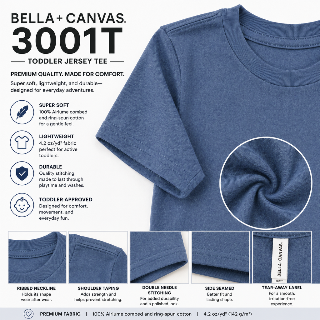 Bella + Canvas 3001T Toddler Jersey T-Shirt