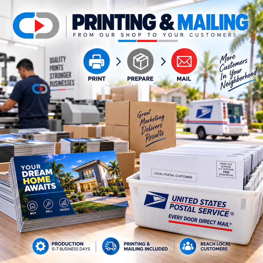 EDDM 6.25" x 11" Postcards – Full-Service Printing & Mailing | Custom Depot