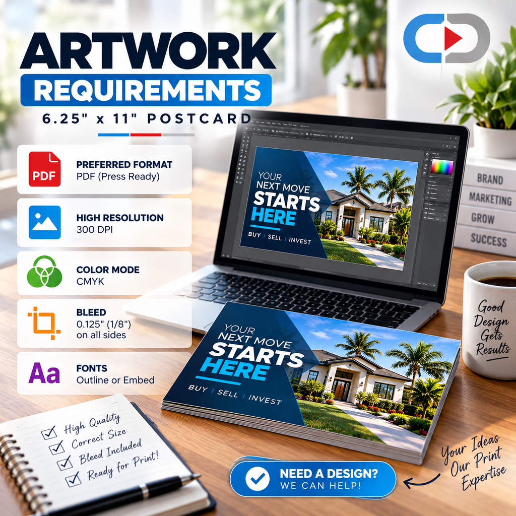 EDDM 6.25" x 11" Postcards – Full-Service Printing & Mailing | Custom Depot