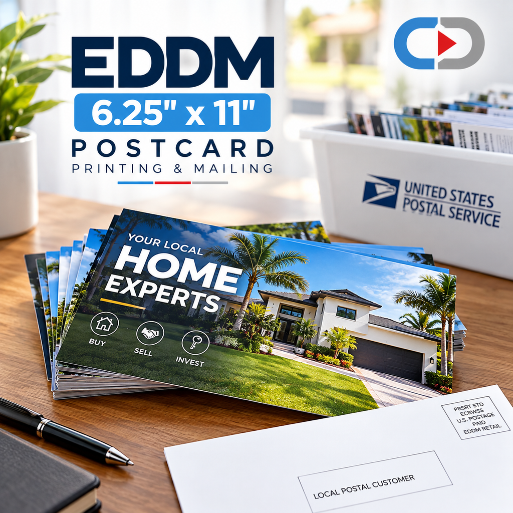 EDDM 6.25" x 11" Postcards – Full-Service Printing & Mailing | Custom Depot