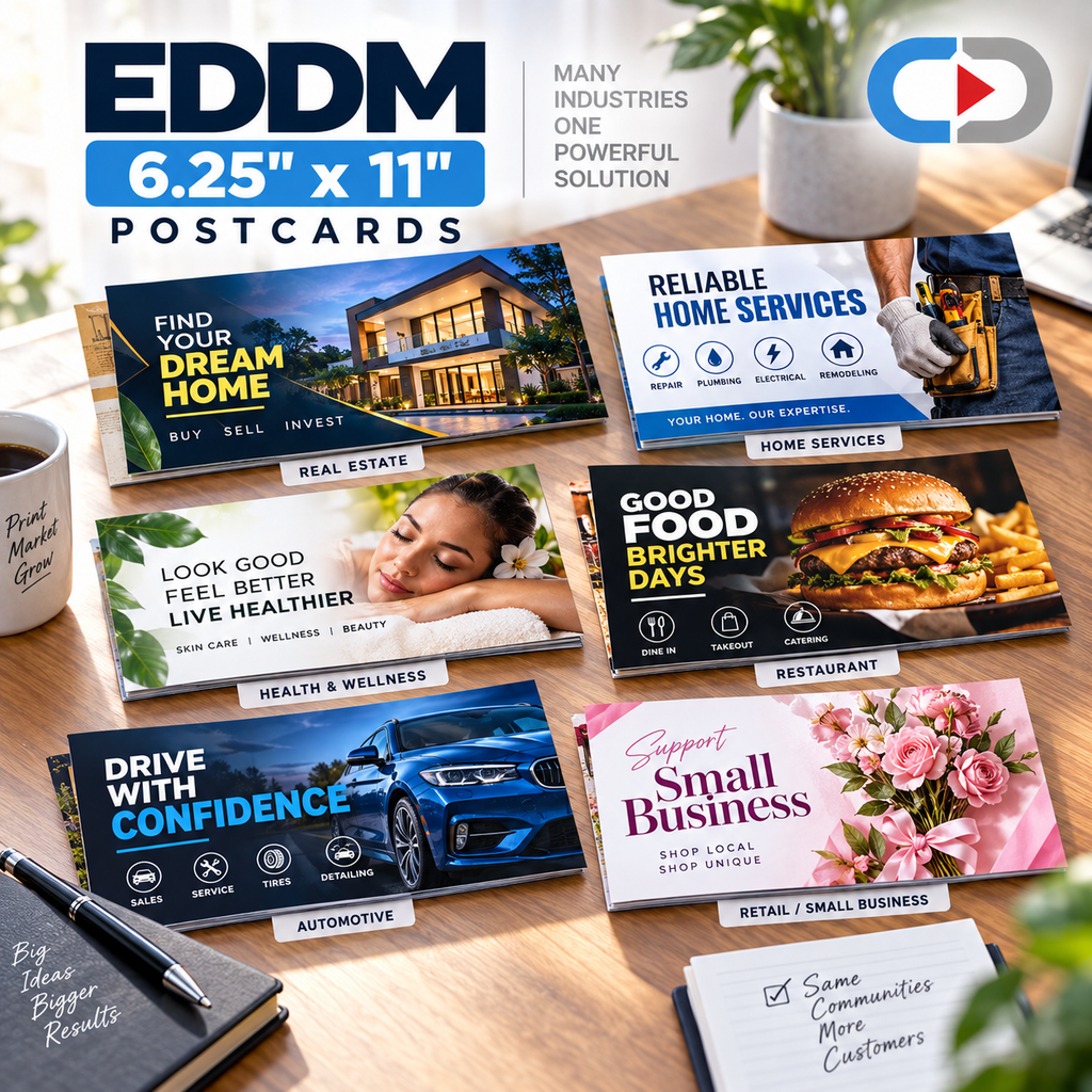 EDDM 6.25" x 11" Postcards – Full-Service Printing & Mailing | Custom Depot