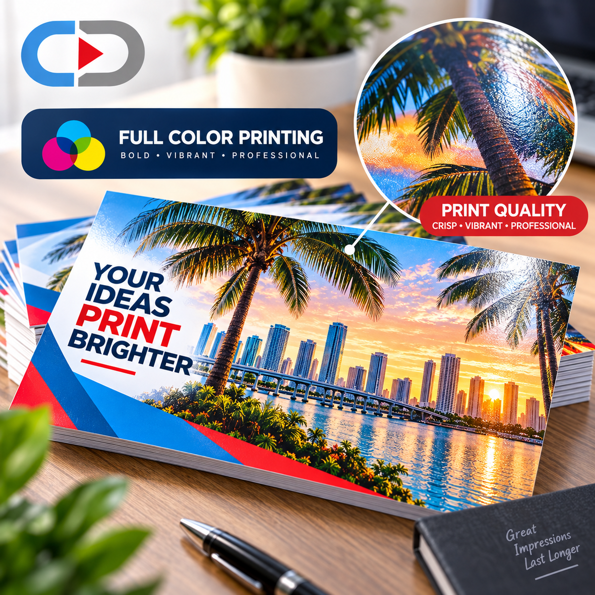 Custom 6.5" × 9" Marketing Postcards – Full Color Business Advertising & Direct Mail Printing | 14pt UV Coated Cardstock