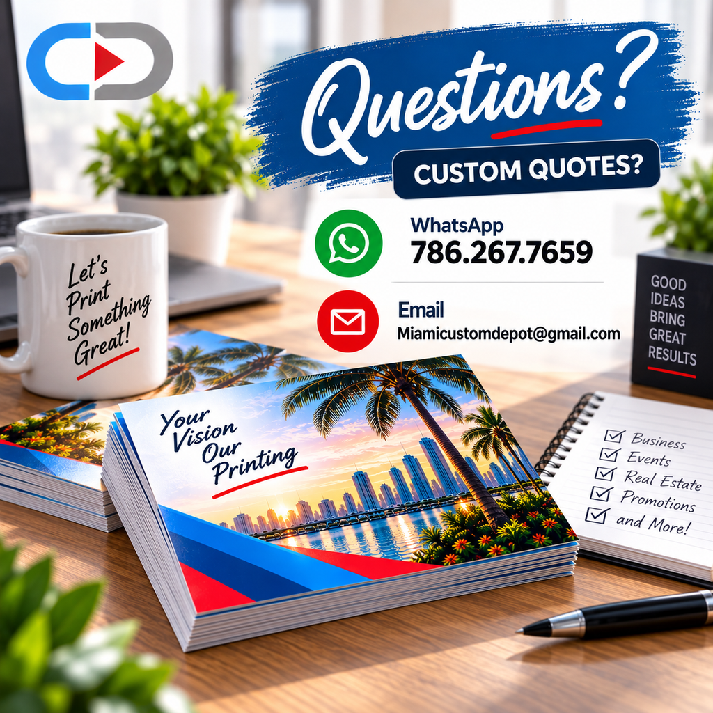 Custom 6.5" × 9" Marketing Postcards – Full Color Business Advertising & Direct Mail Printing | 14pt UV Coated Cardstock
