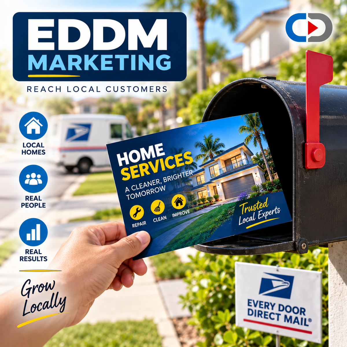 6.5" x 9" EDDM Postcards – Full Color Printing & Mailing | 14pt UV Coated
