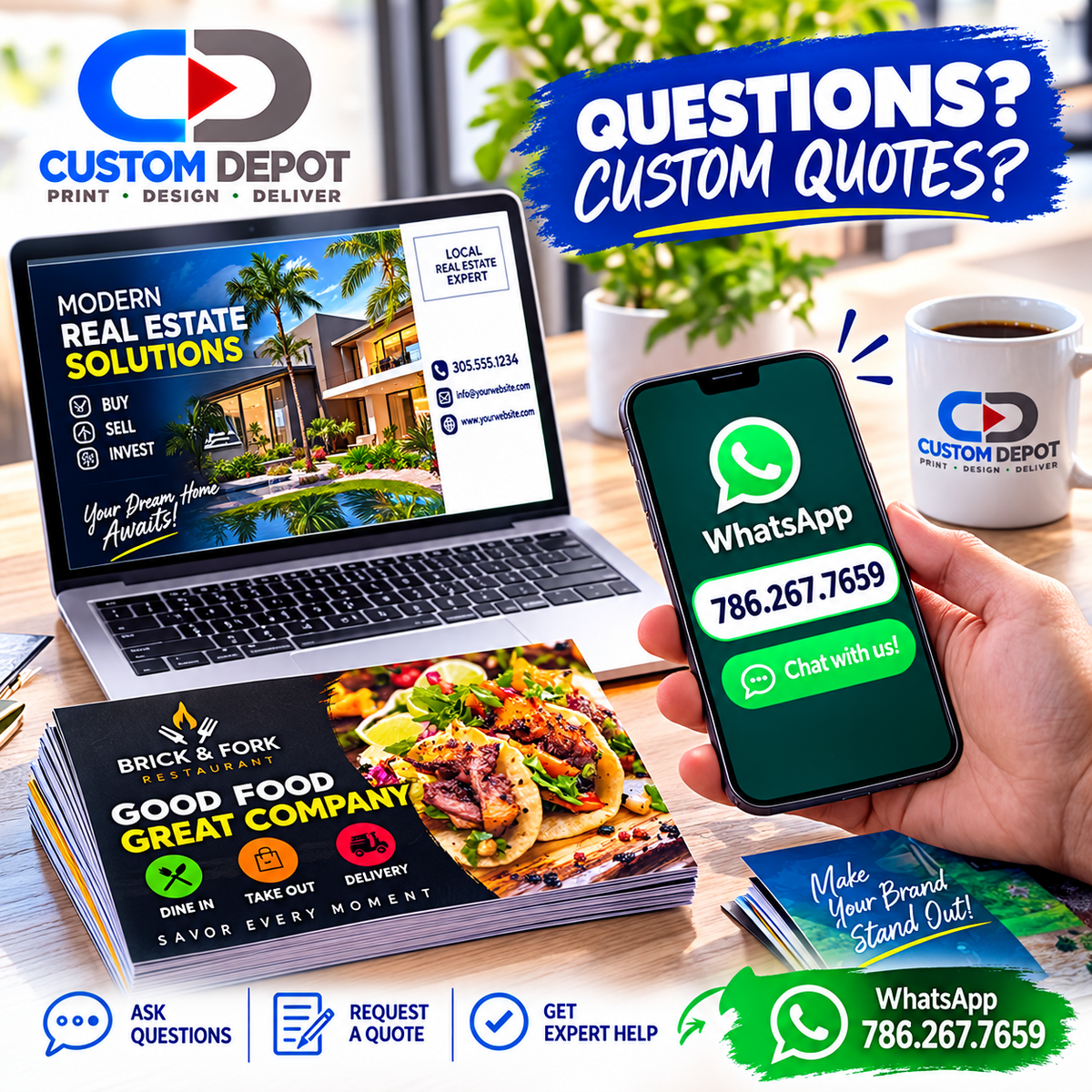 Custom 6" × 9" Business Postcards – Full Color Direct Mail & Marketing Postcard Printing | Premium 14pt Coated Cardstock