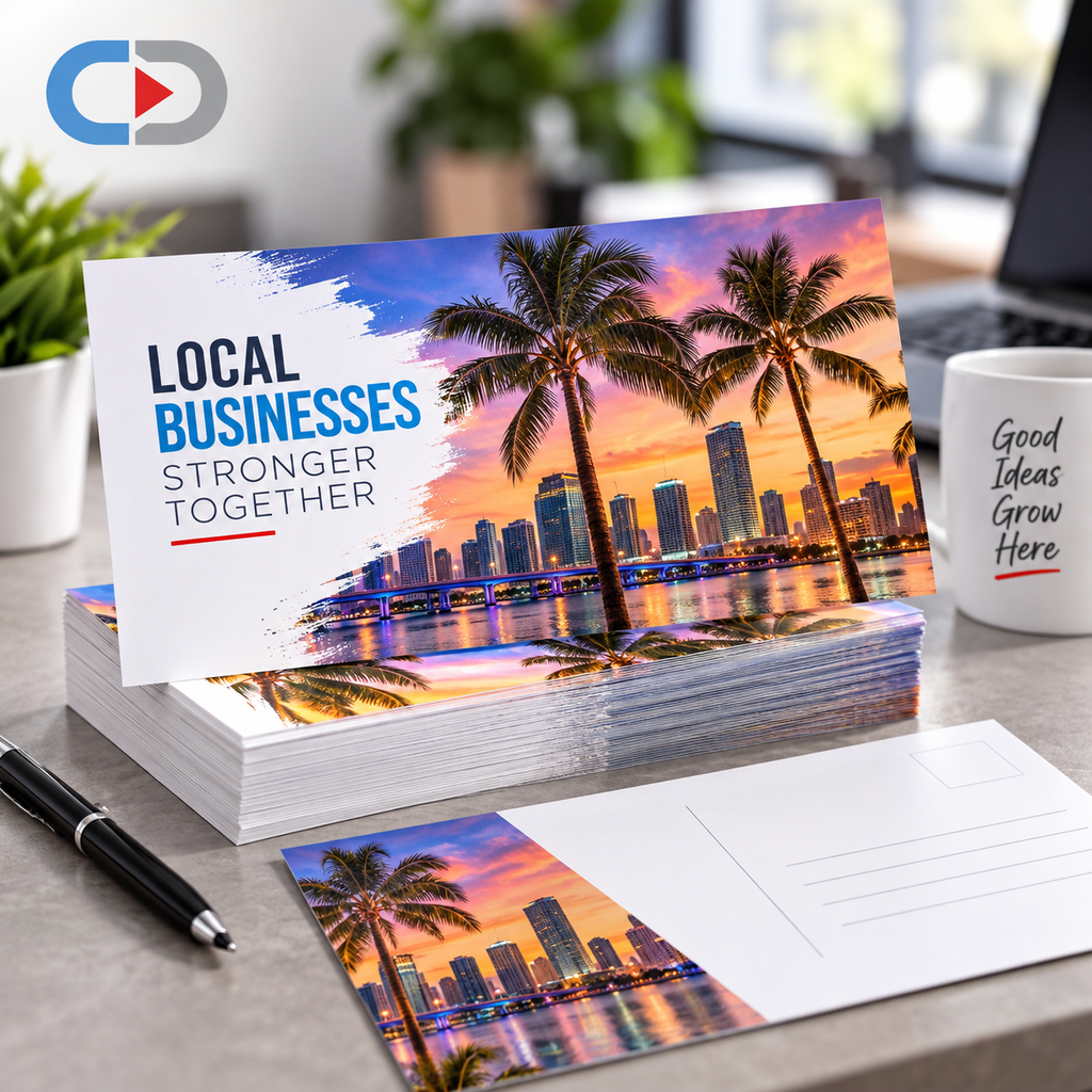6.25" x 11" Oversized Postcard Printing | 14pt Glossy UV | Custom Marketing Postcards