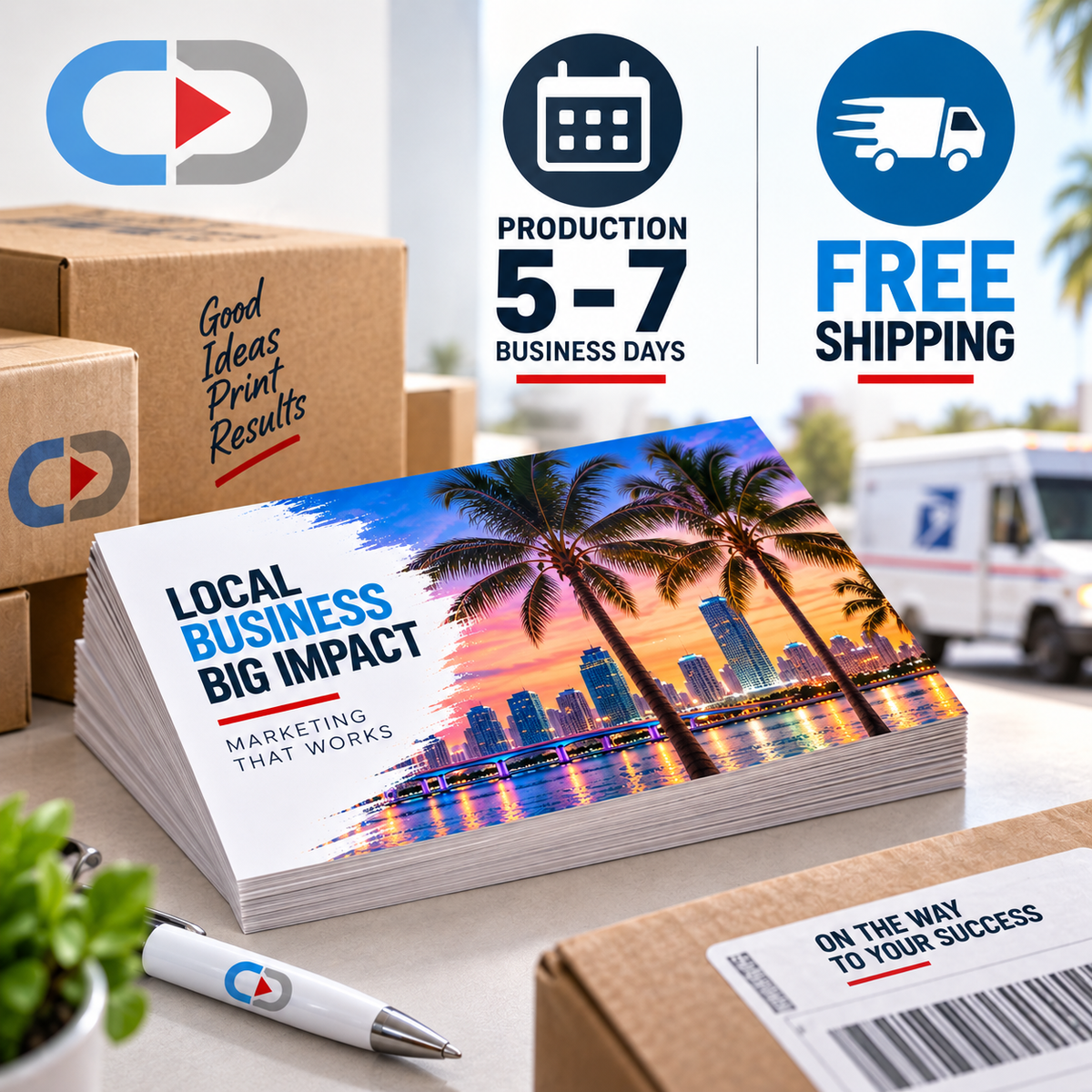 6.25" x 11" Oversized Postcard Printing | 14pt Glossy UV | Custom Marketing Postcards