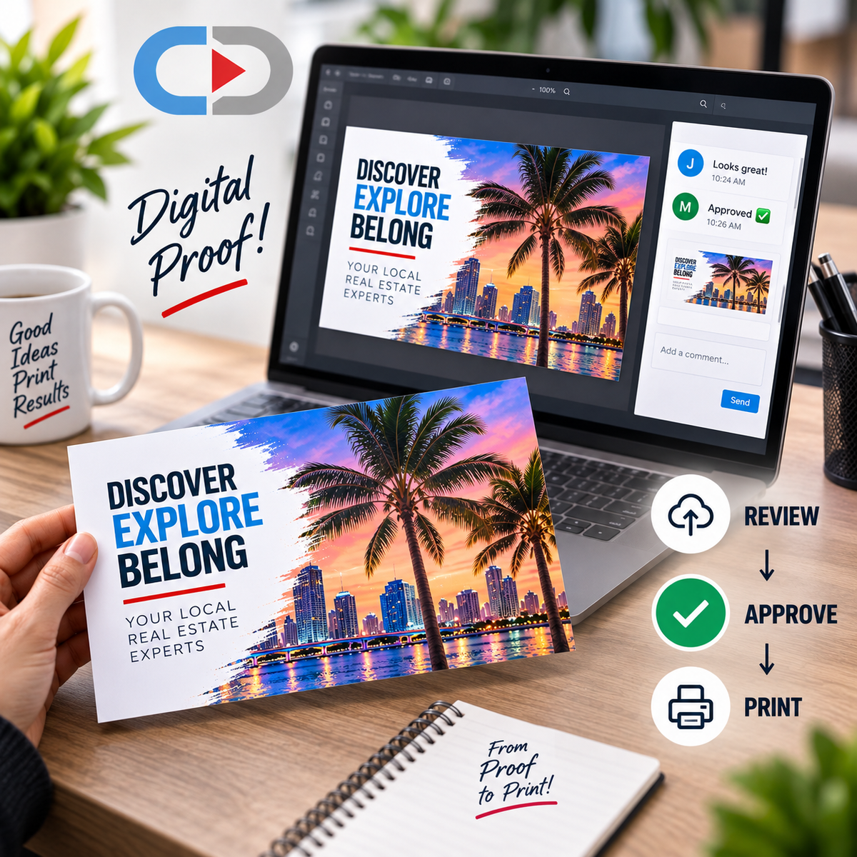 6.25" x 11" Oversized Postcard Printing | 14pt Glossy UV | Custom Marketing Postcards