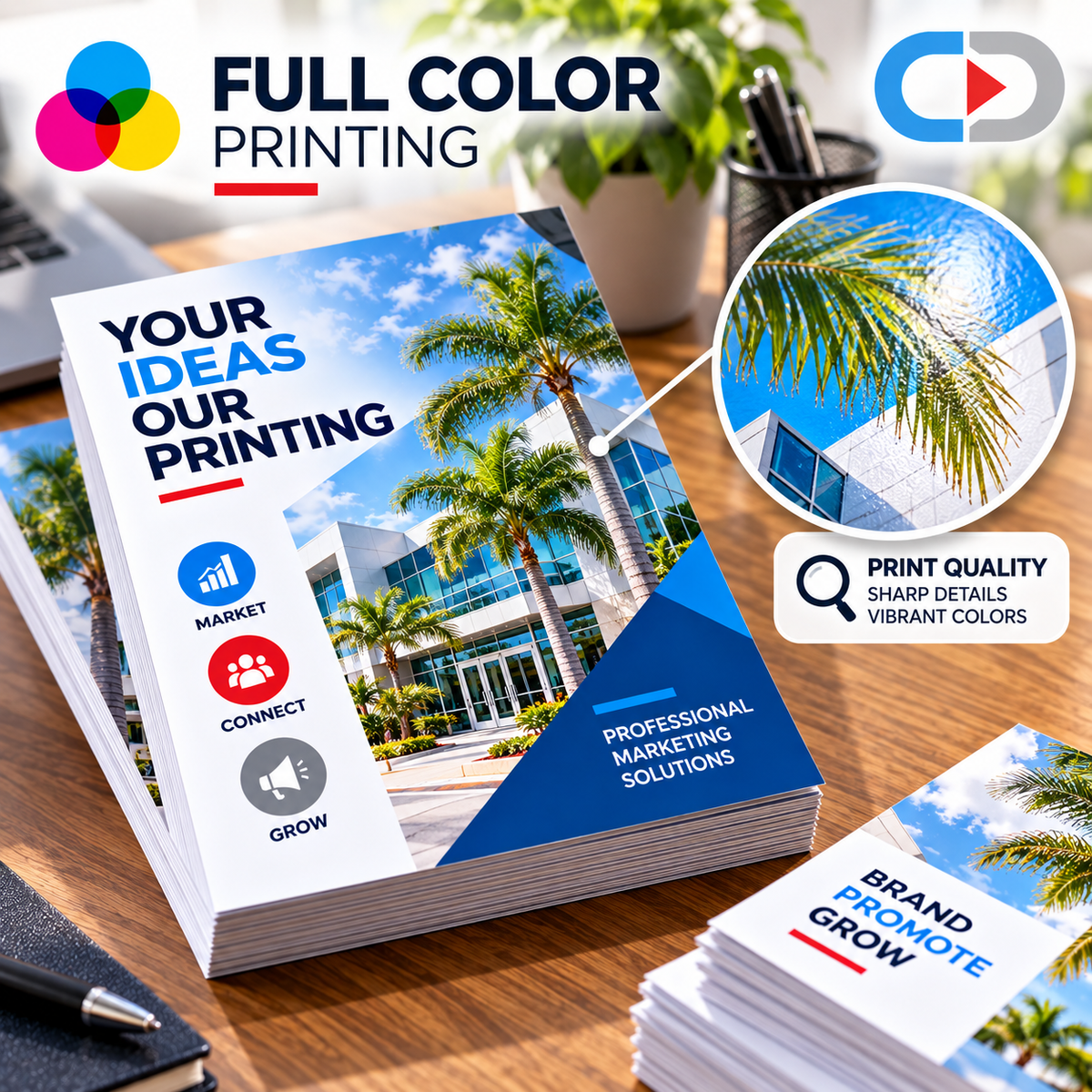 8.5" x 11" Oversized Marketing Mailers | Full Color Custom Printing – 14pt UV Coated