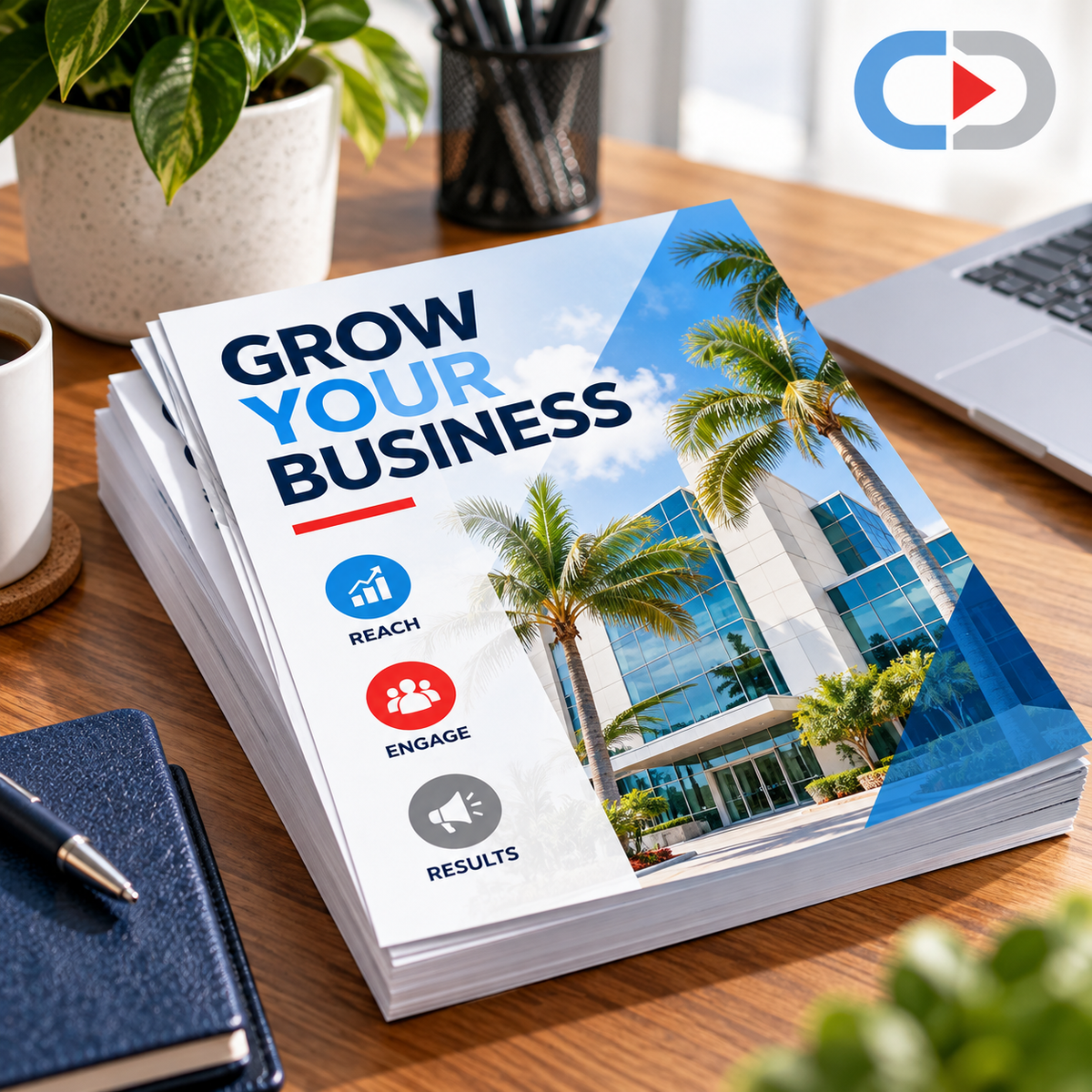 8.5" x 11" Oversized Marketing Mailers | Full Color Custom Printing – 14pt UV Coated