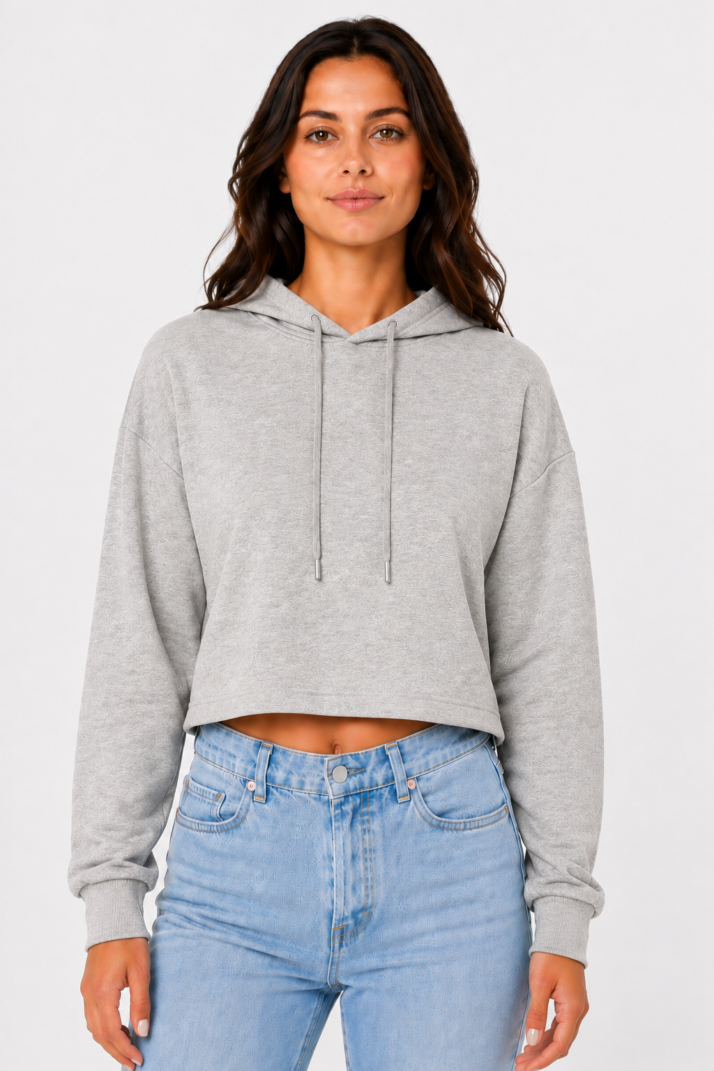 Bella + Canvas  Women's Cropped Fleece Hoodie (B7502)