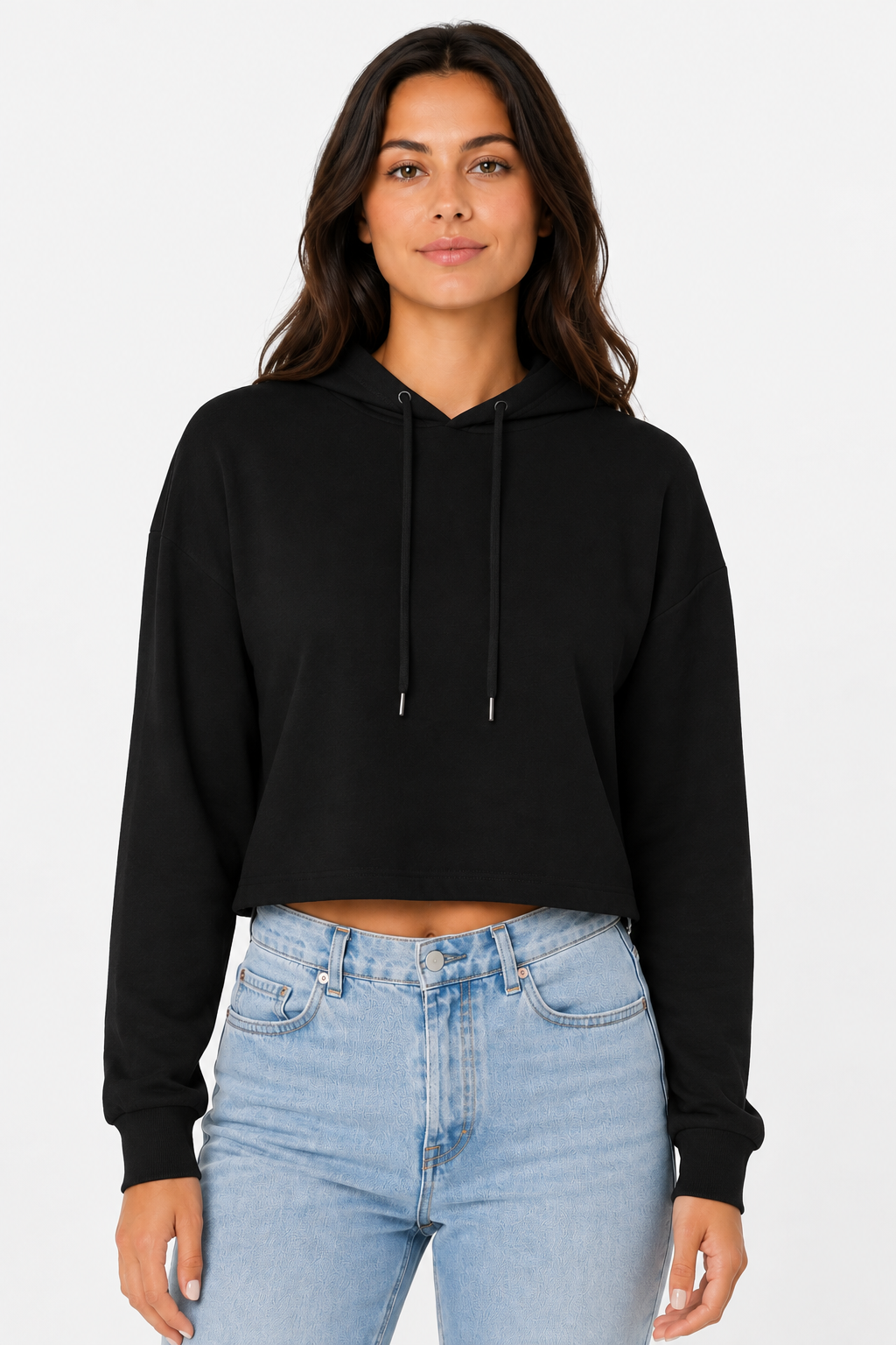 Bella + Canvas  Women's Cropped Fleece Hoodie (B7502)