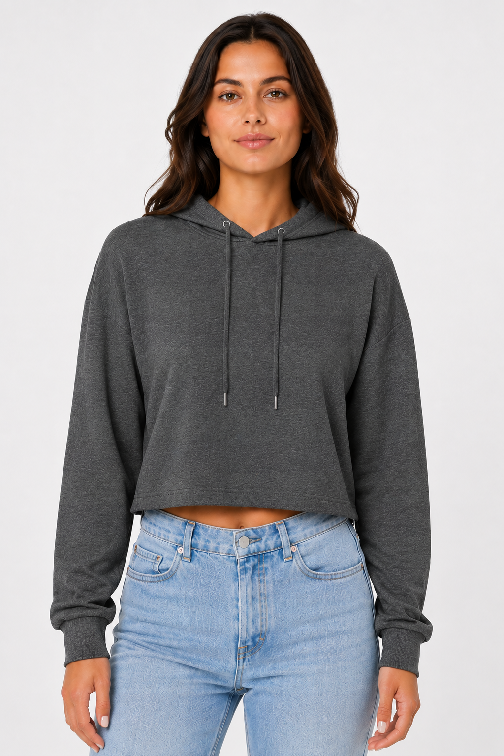 Bella + Canvas  Women's Cropped Fleece Hoodie (B7502)