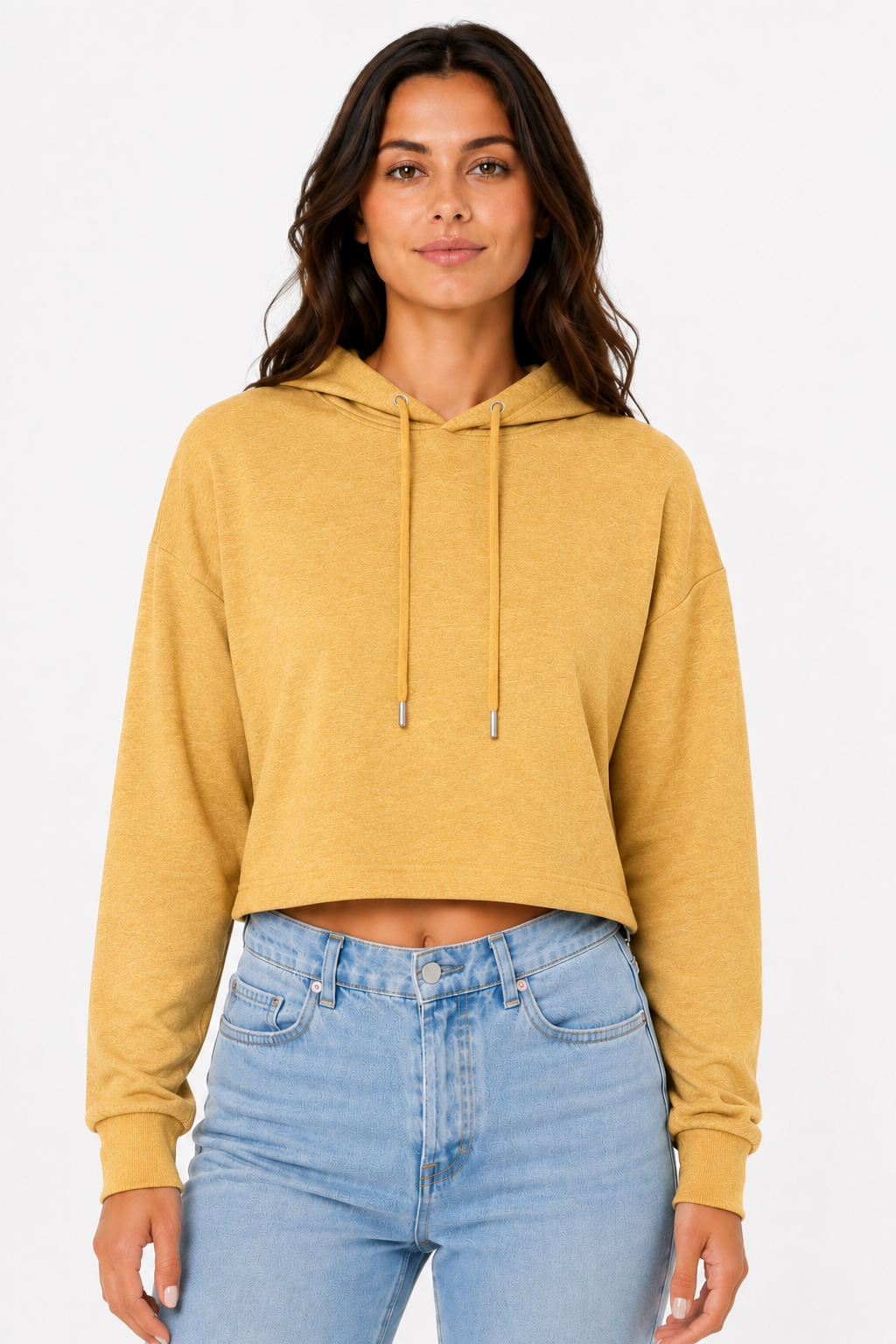 Bella + Canvas  Women's Cropped Fleece Hoodie (B7502)