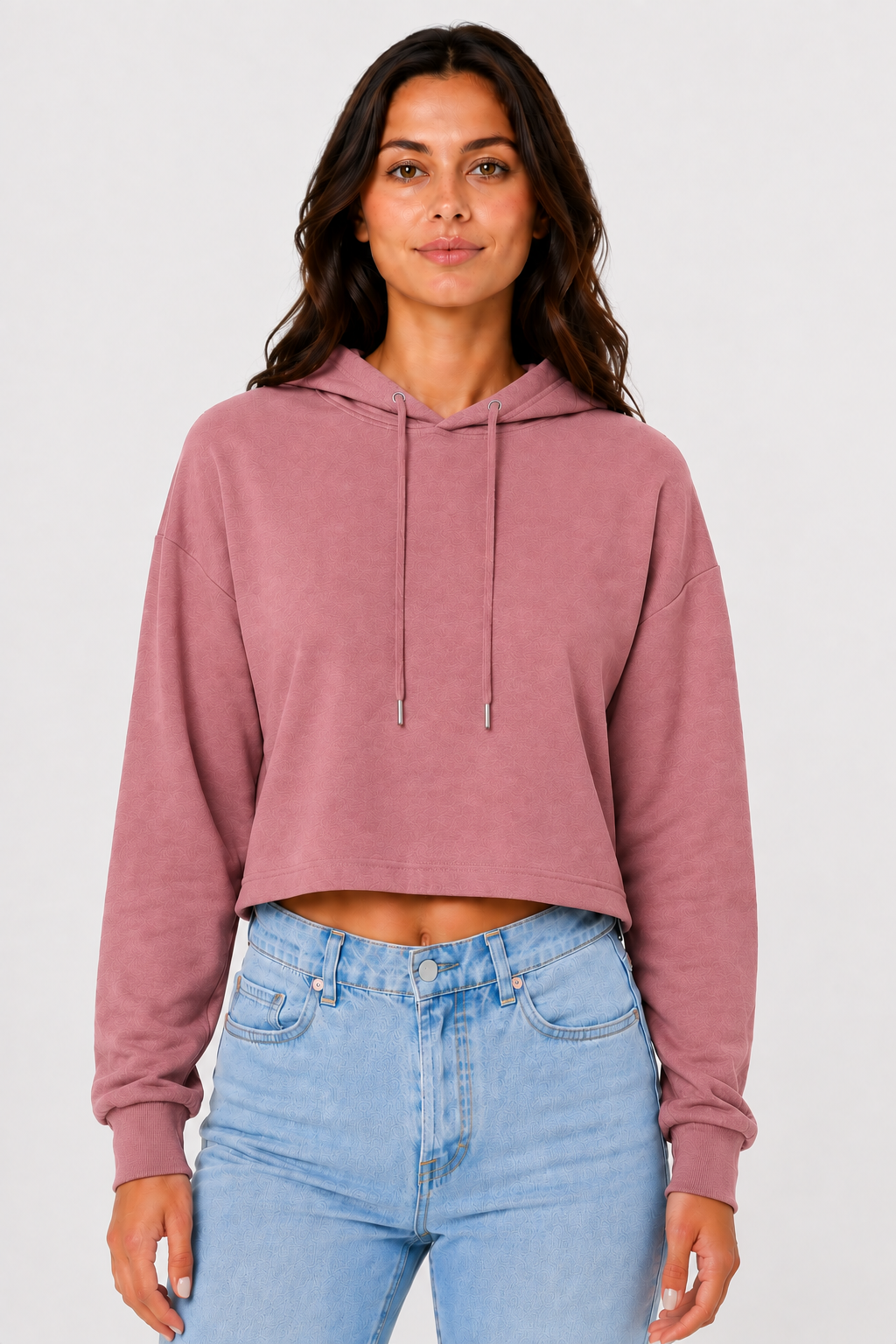 Bella + Canvas  Women's Cropped Fleece Hoodie (B7502)