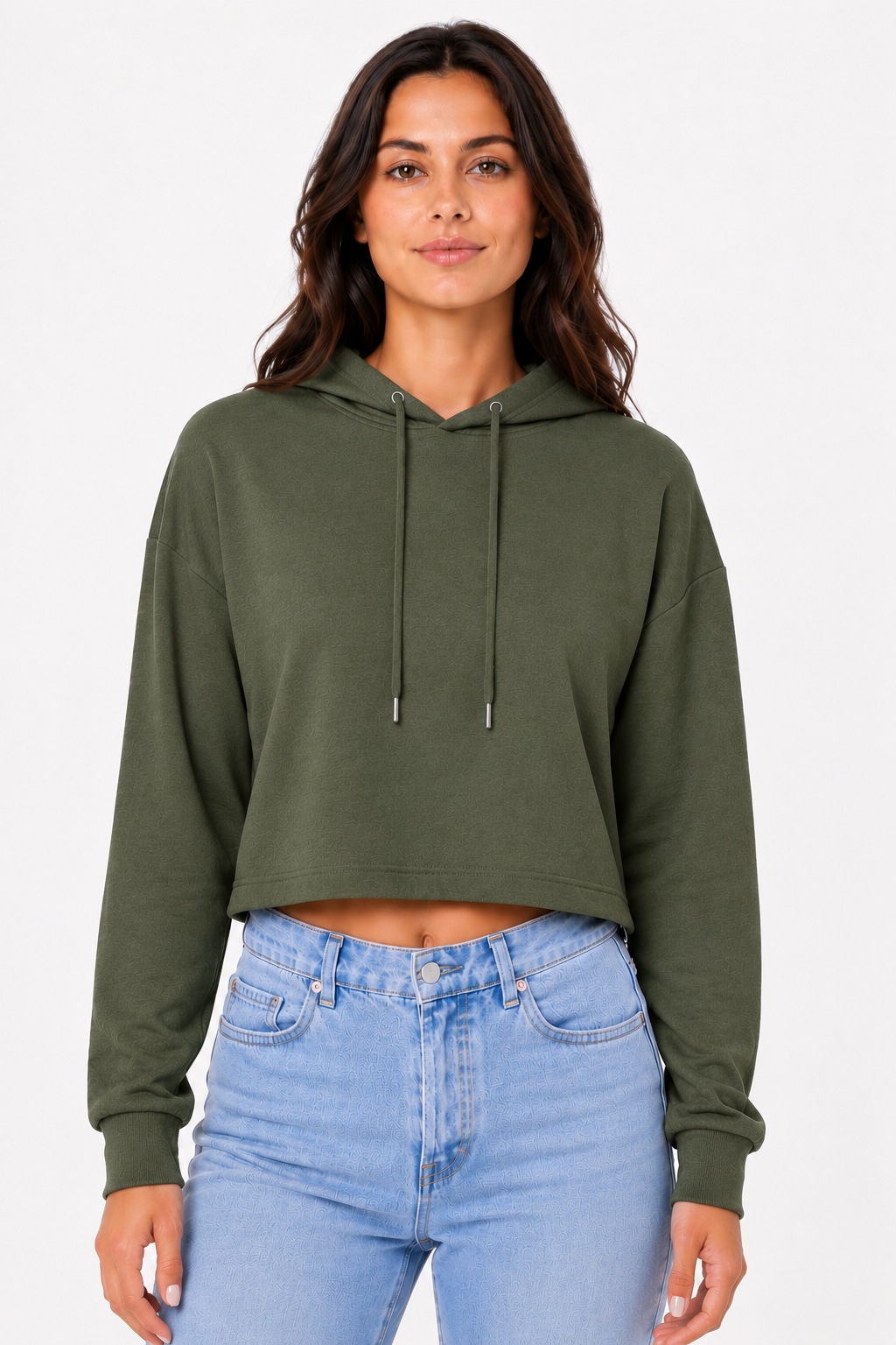 Bella + Canvas  Women's Cropped Fleece Hoodie (B7502)