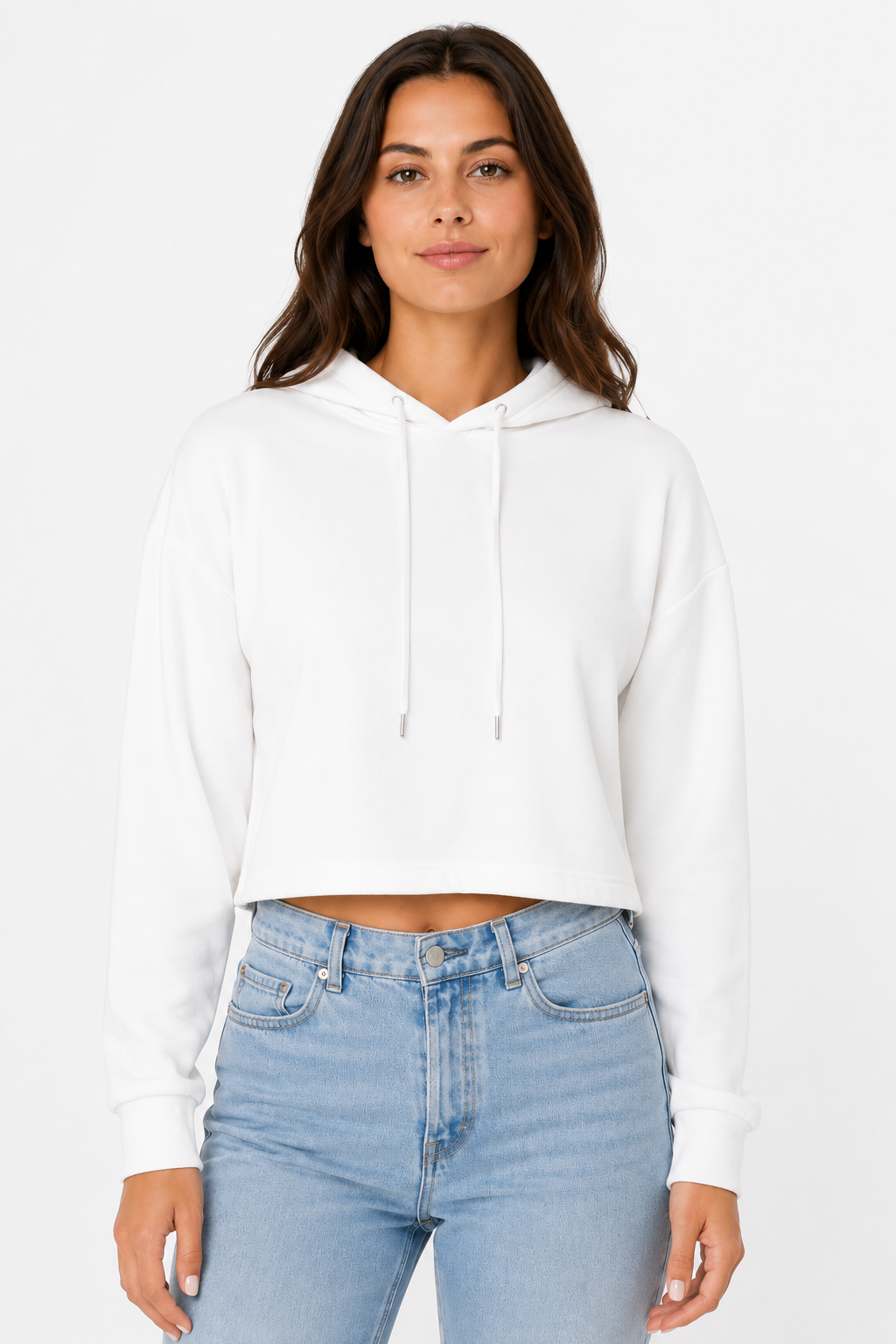 Bella + Canvas  Women's Cropped Fleece Hoodie (B7502)