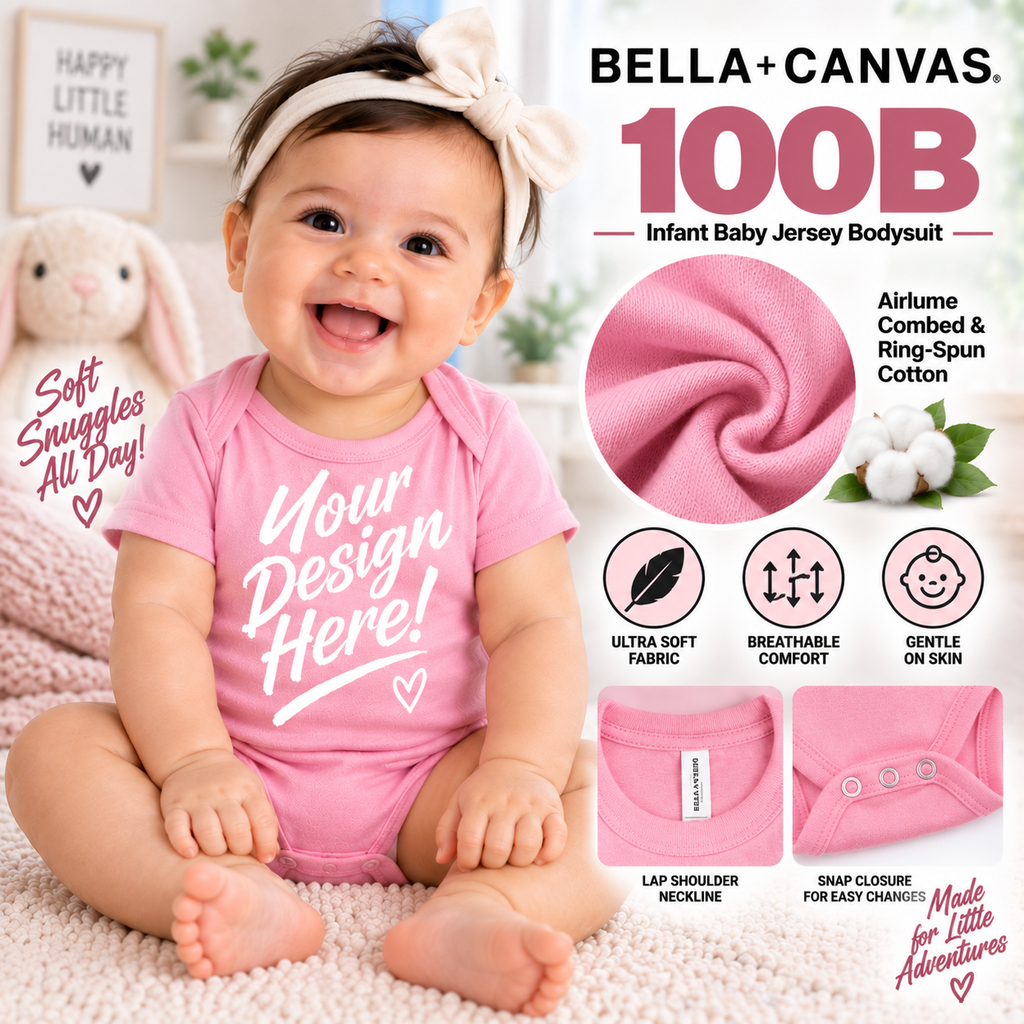 Bella + Canvas  Infant Baby Jersey Bodysuit (100B)
