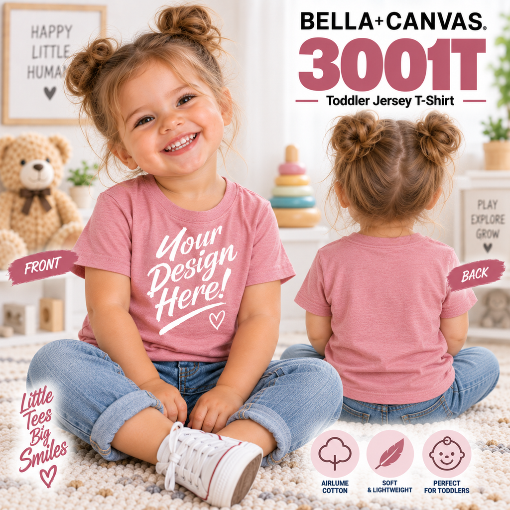 Bella + Canvas Toddler Jersey T-Shirt (3001T)