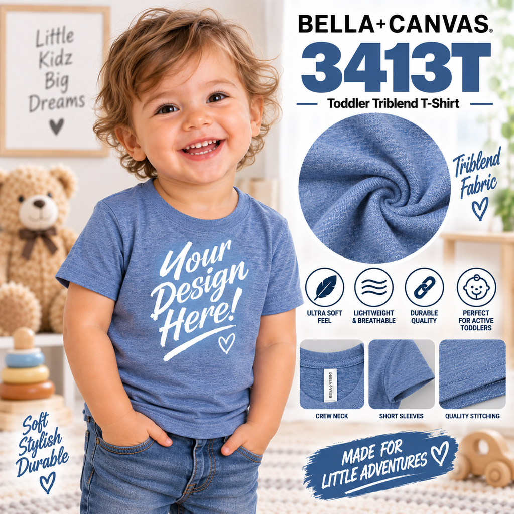 Bella + Canvas  Toddler Triblend T-Shirt (3413T)
