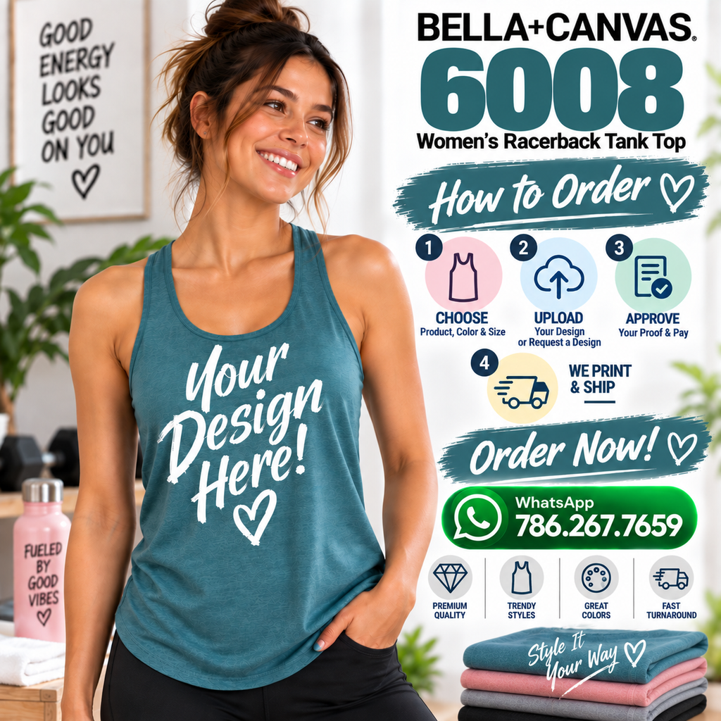 Bella + Canvas  Women's Racerback Tank Top (6008)