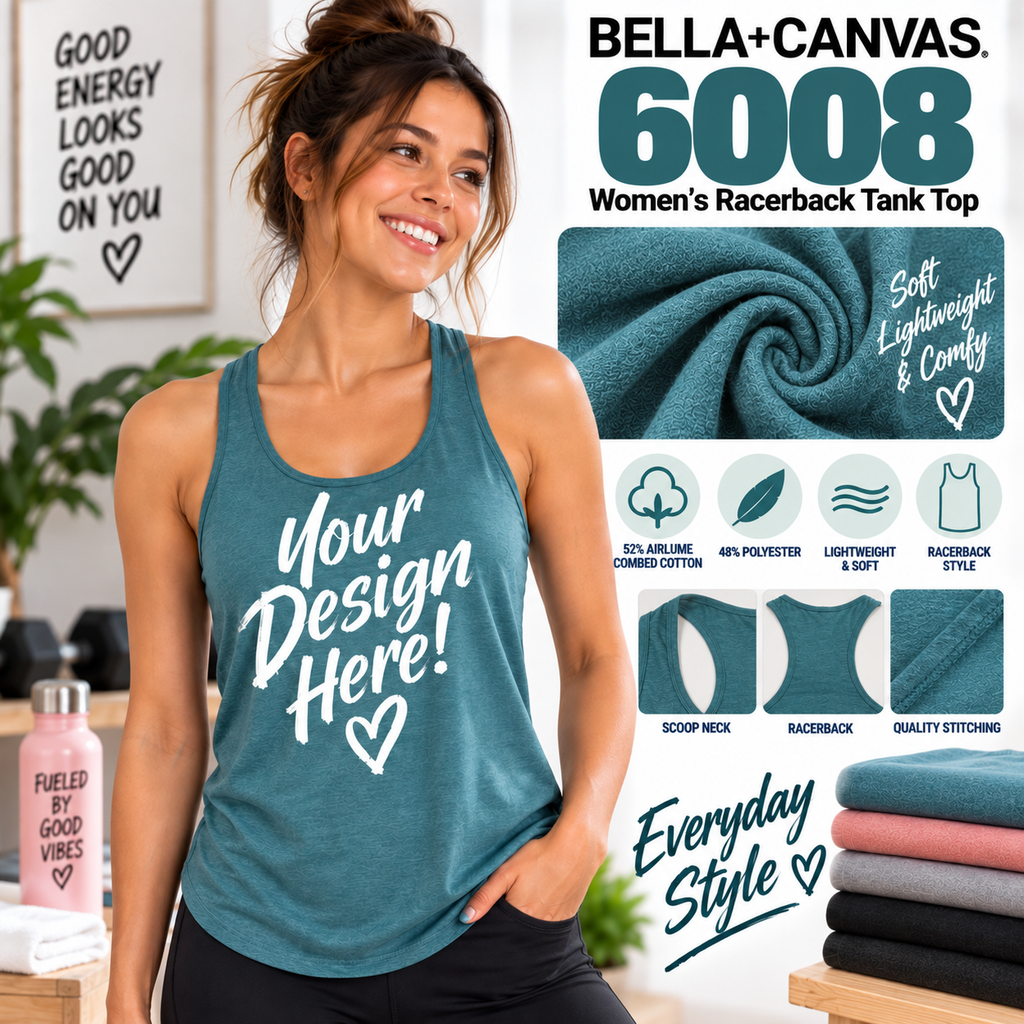Bella + Canvas  Women's Racerback Tank Top (6008)