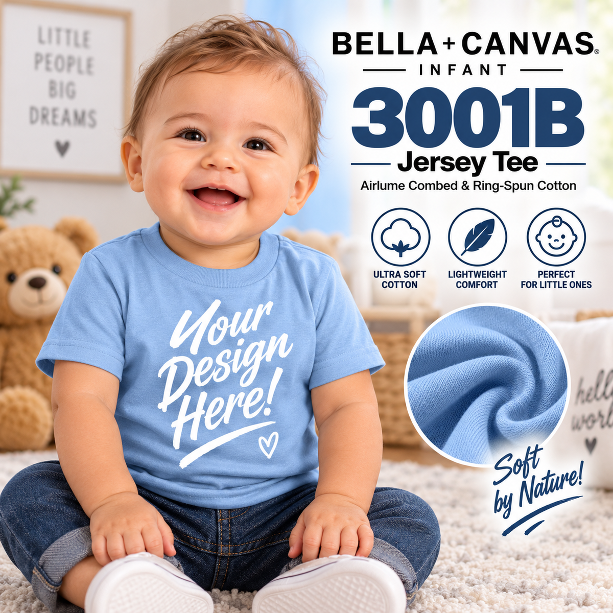 Bella + Canvas Infant Jersey Tee (3001B)