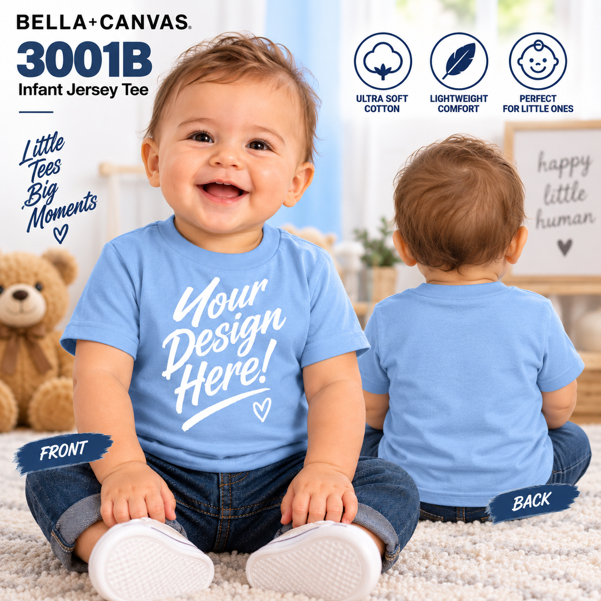 Bella + Canvas Infant Jersey Tee (3001B)