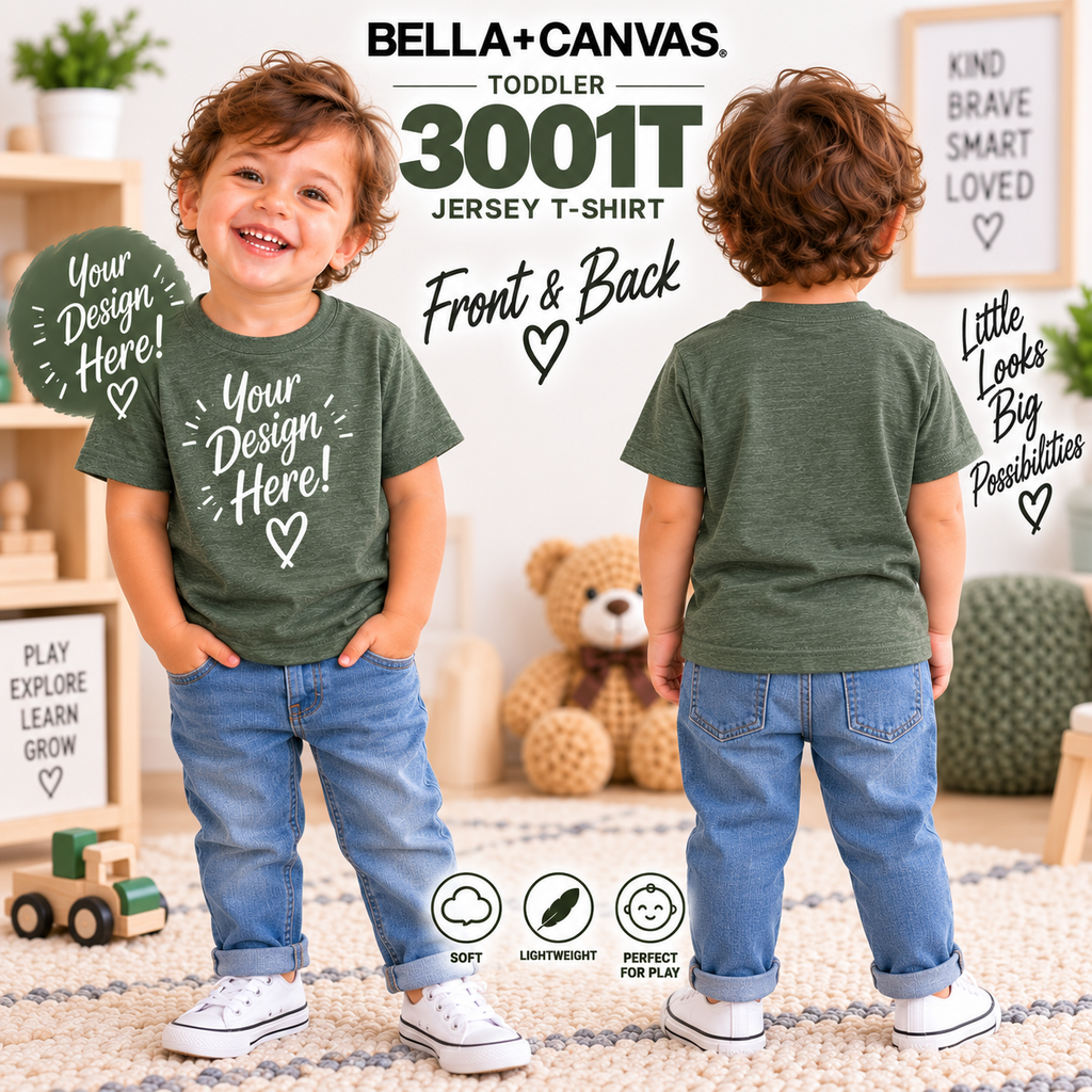 Bella + Canvas Toddler Jersey T-Shirt (3001T)