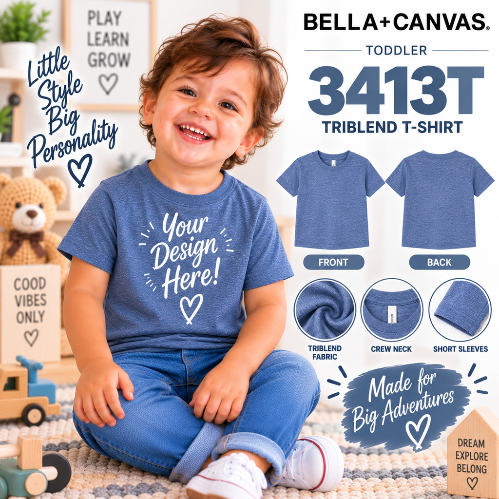 Bella + Canvas Toddler Triblend T-Shirt (3413T)