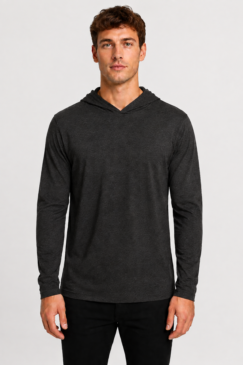 Bella + Canvas 3512 Unisex Jersey Long Sleeve Hoodie | Custom Printed Lightweight Hooded T-Shirt