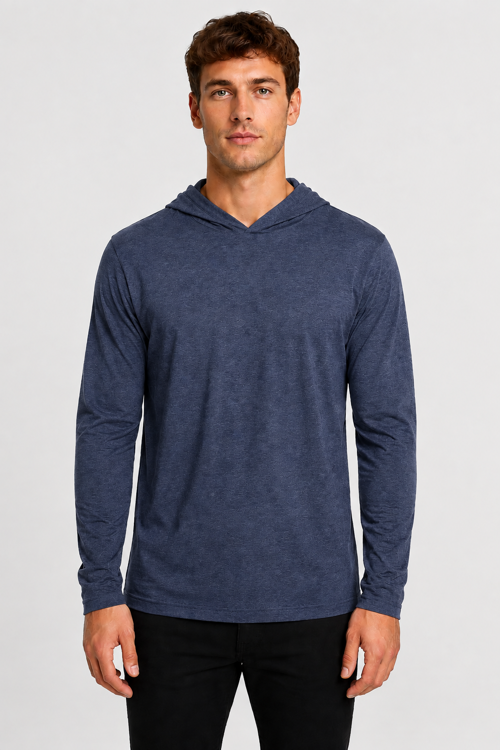 Bella + Canvas 3512 Unisex Jersey Long Sleeve Hoodie | Custom Printed Lightweight Hooded T-Shirt