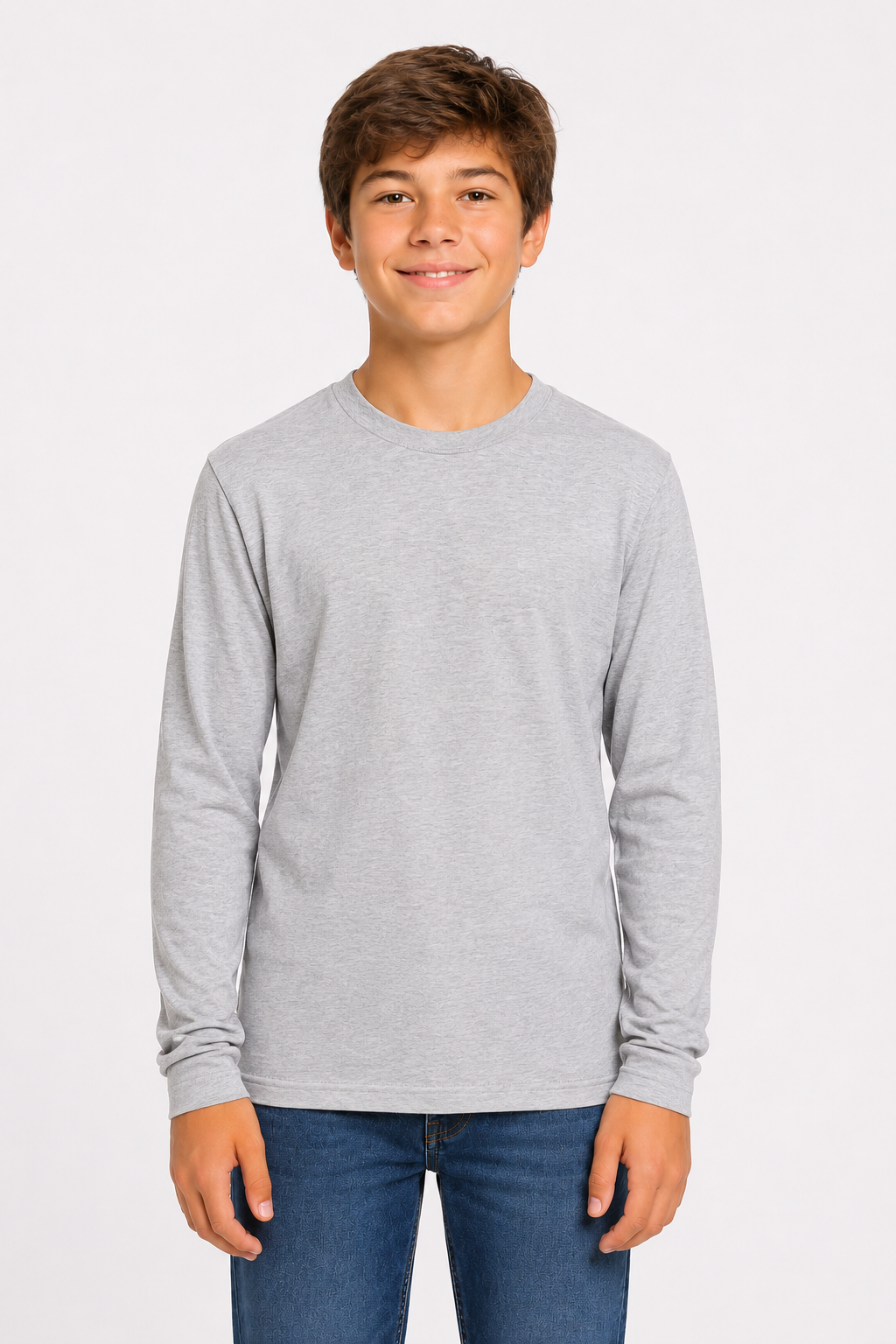 Bella + Canvas Youth Long Sleeve Jersey Tee –  Airlume Cotton (3501Y)