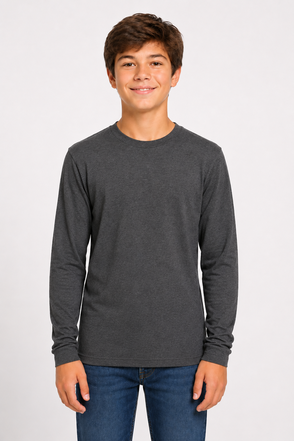 Bella + Canvas Youth Long Sleeve Jersey Tee –  Airlume Cotton (3501Y)