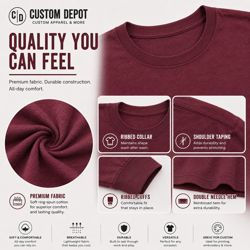 Bella + Canvas Youth Long Sleeve Jersey Tee –  Airlume Cotton (3501Y)