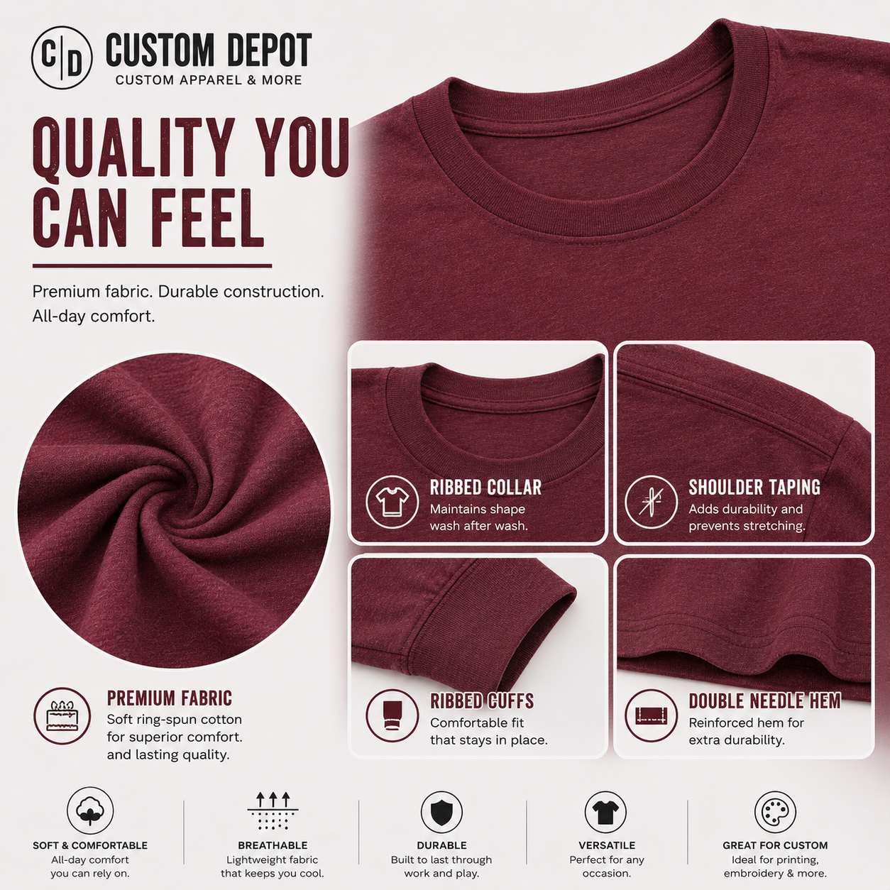 Bella + Canvas Youth Long Sleeve Jersey Tee –  Airlume Cotton (3501Y)