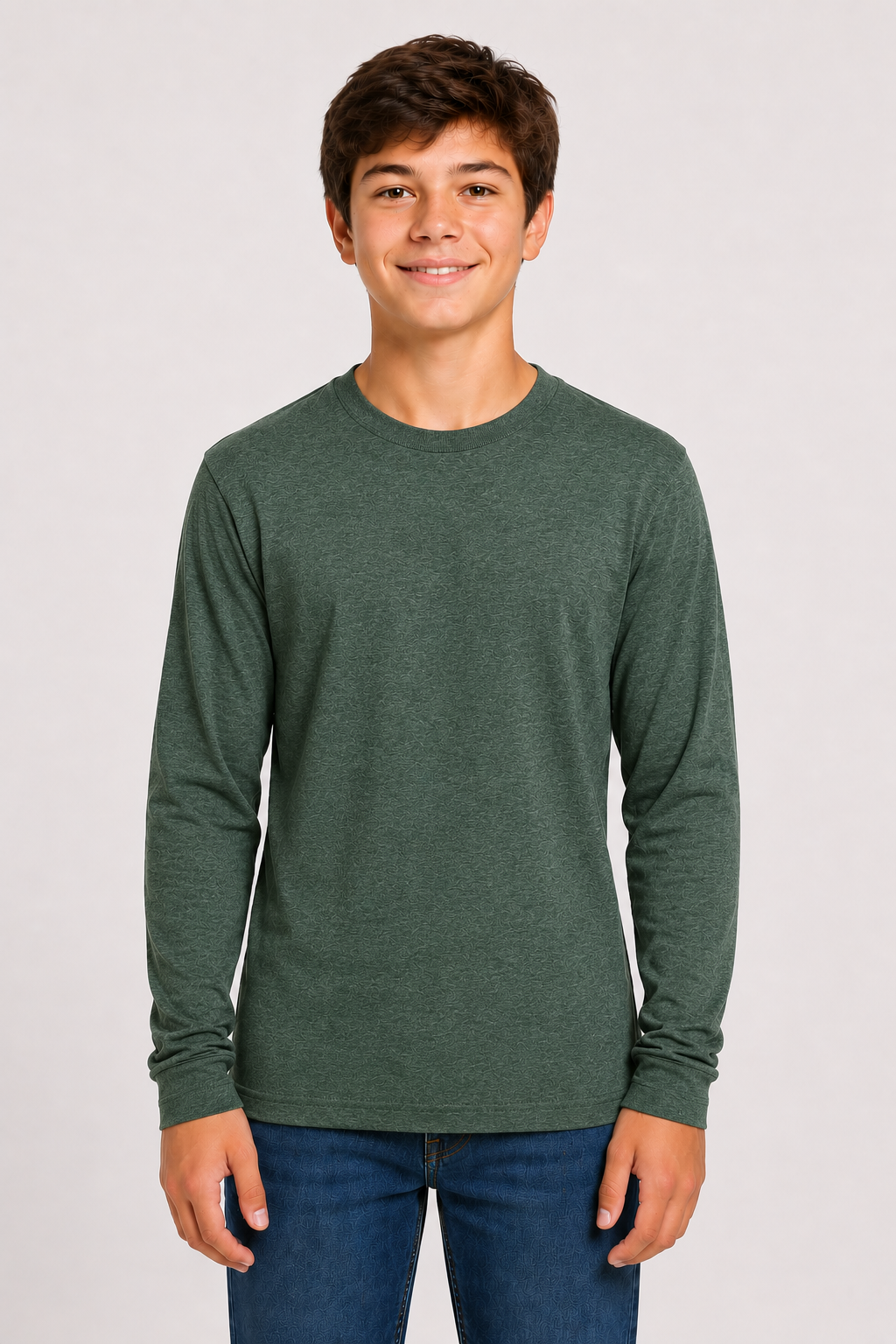Bella + Canvas Youth Long Sleeve Jersey Tee –  Airlume Cotton (3501Y)