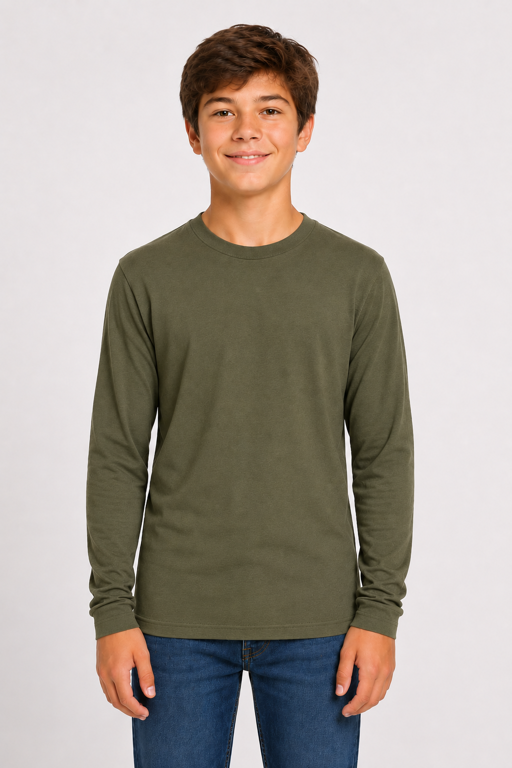 Bella + Canvas Youth Long Sleeve Jersey Tee –  Airlume Cotton (3501Y)