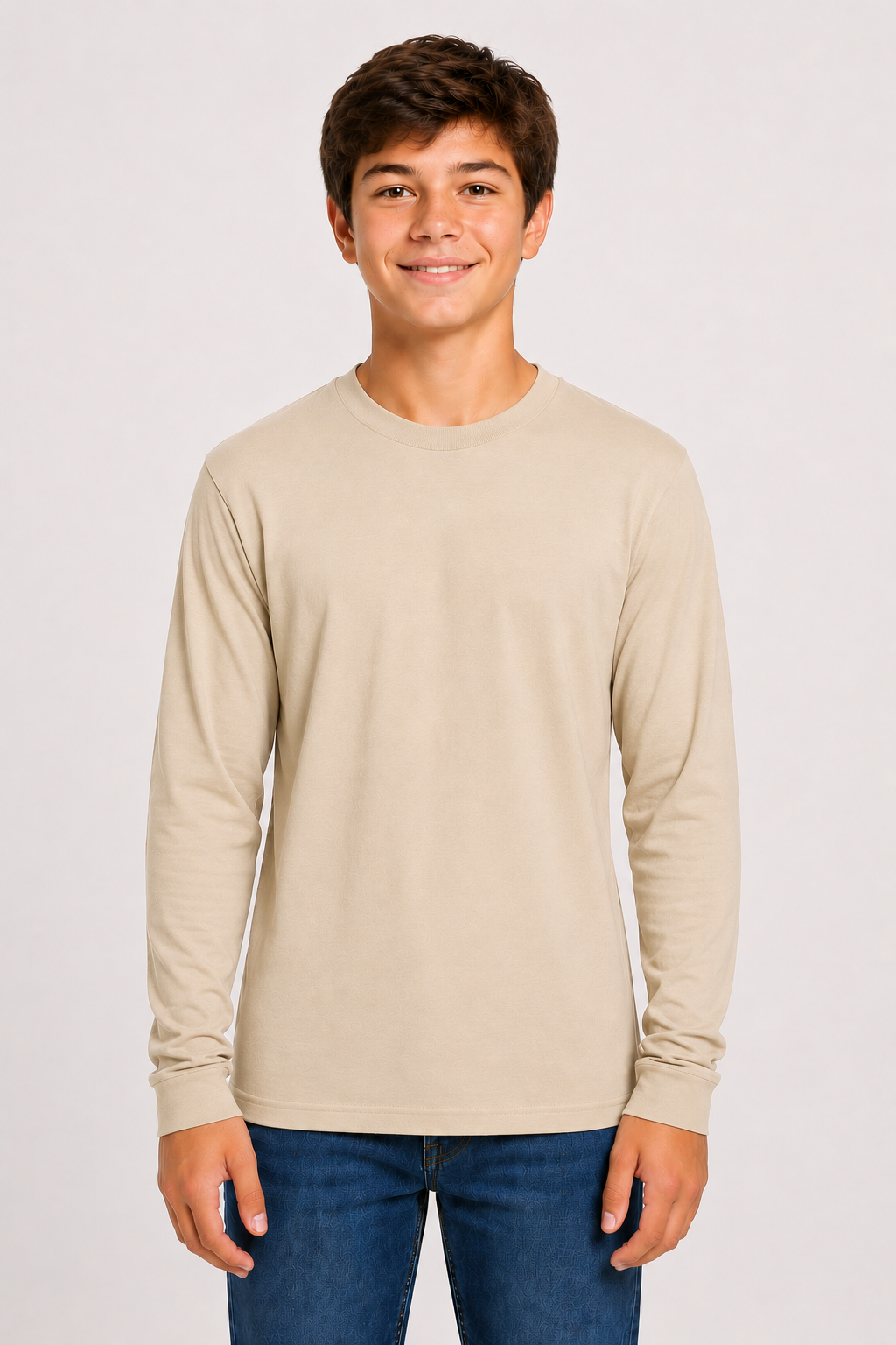 Bella + Canvas Youth Long Sleeve Jersey Tee –  Airlume Cotton (3501Y)