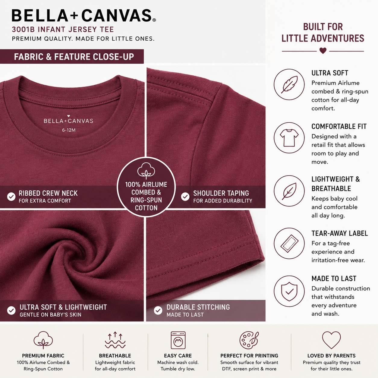 Bella + Canvas Infant Jersey Tee (3001B)