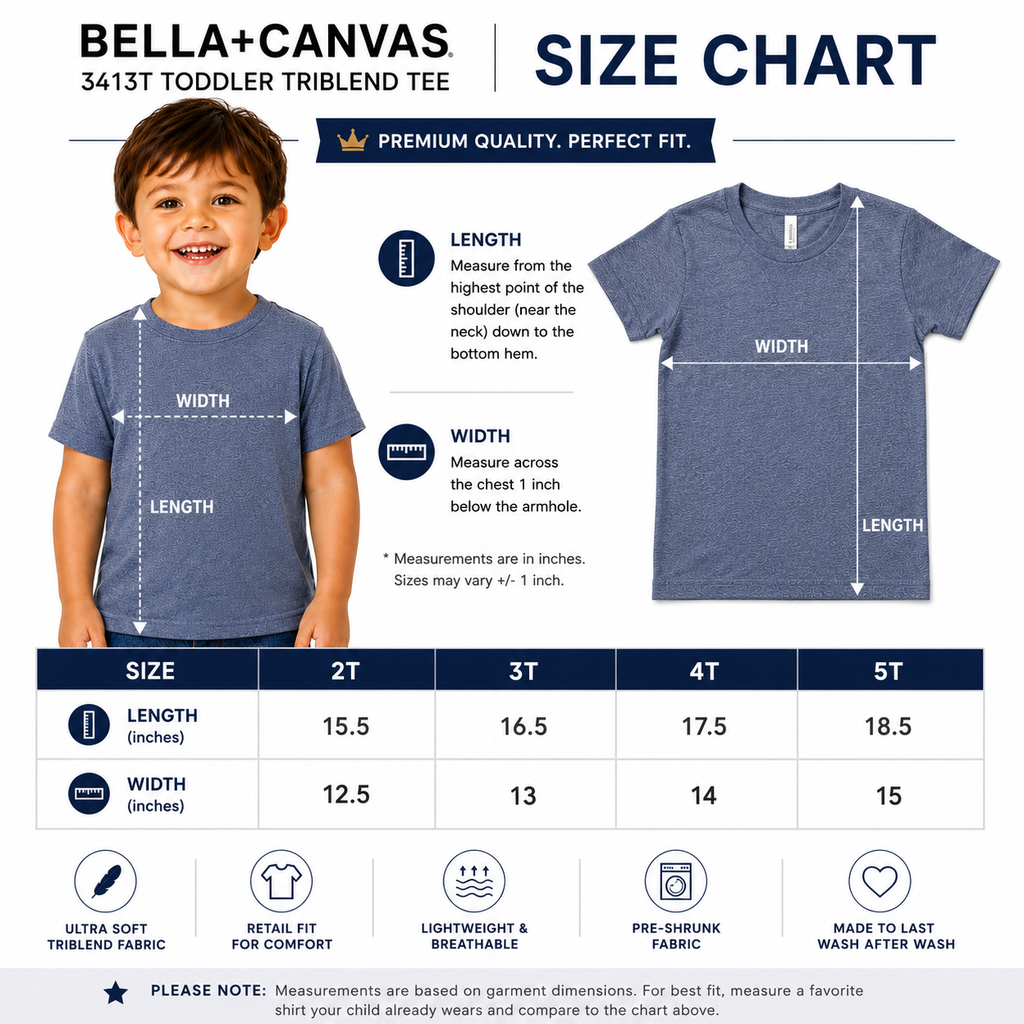 Bella + Canvas Toddler Triblend T-Shirt (3413T)