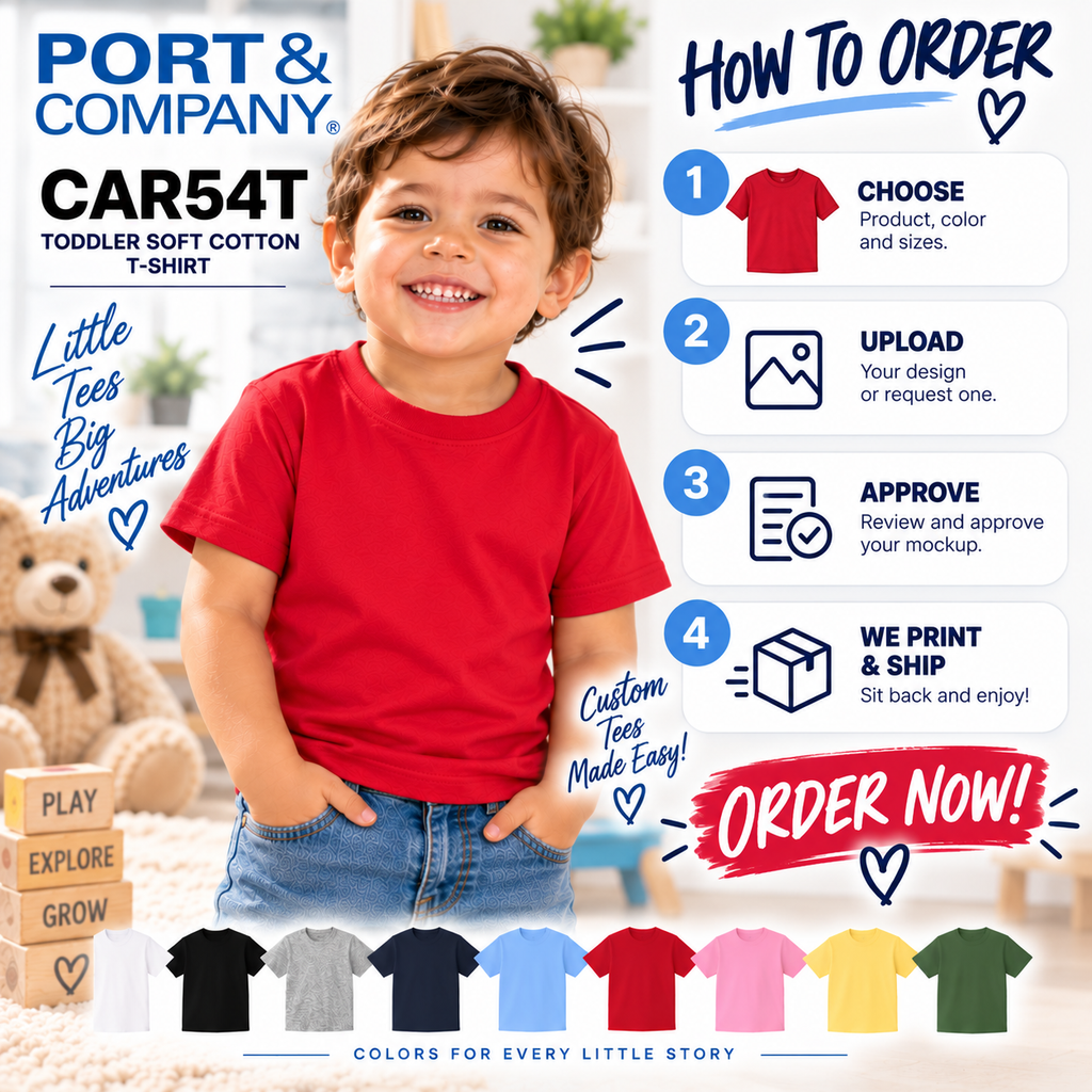 Port & Company Toddler Soft Cotton T-Shirt (CAR54T)