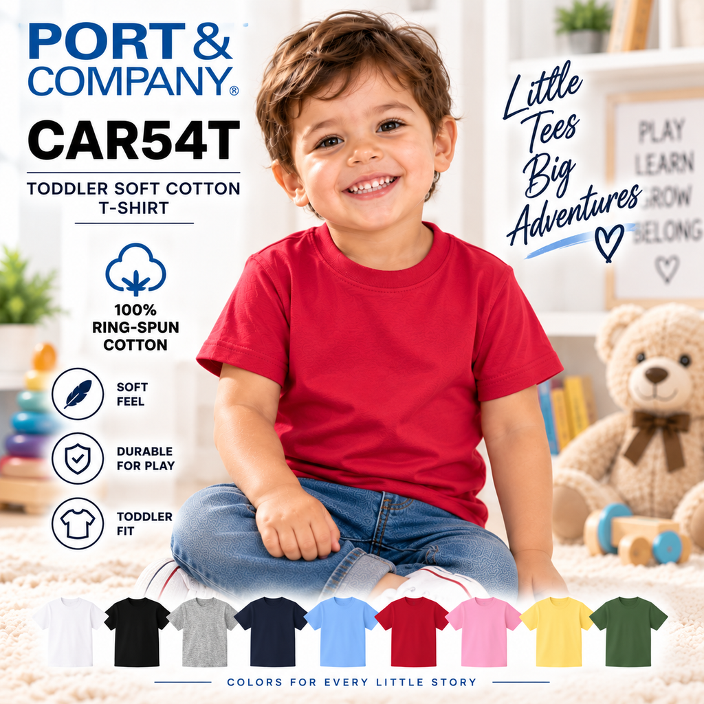Port & Company Toddler Soft Cotton T-Shirt (CAR54T)