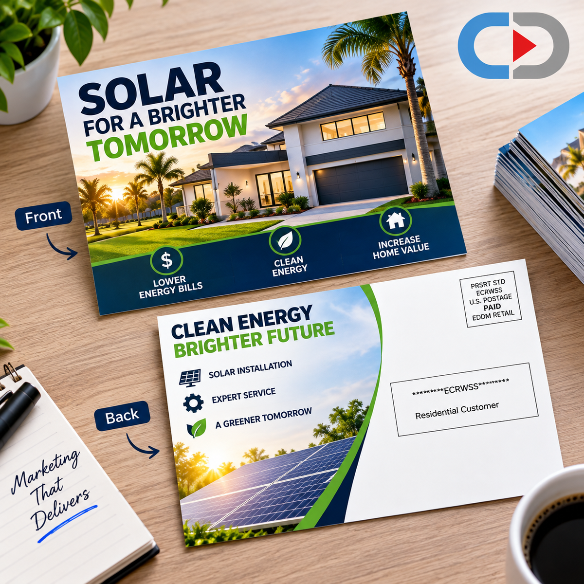 8.5" x 11" EDDM Postcards – Full Color Printing, Mailing Preparation & Postage Included