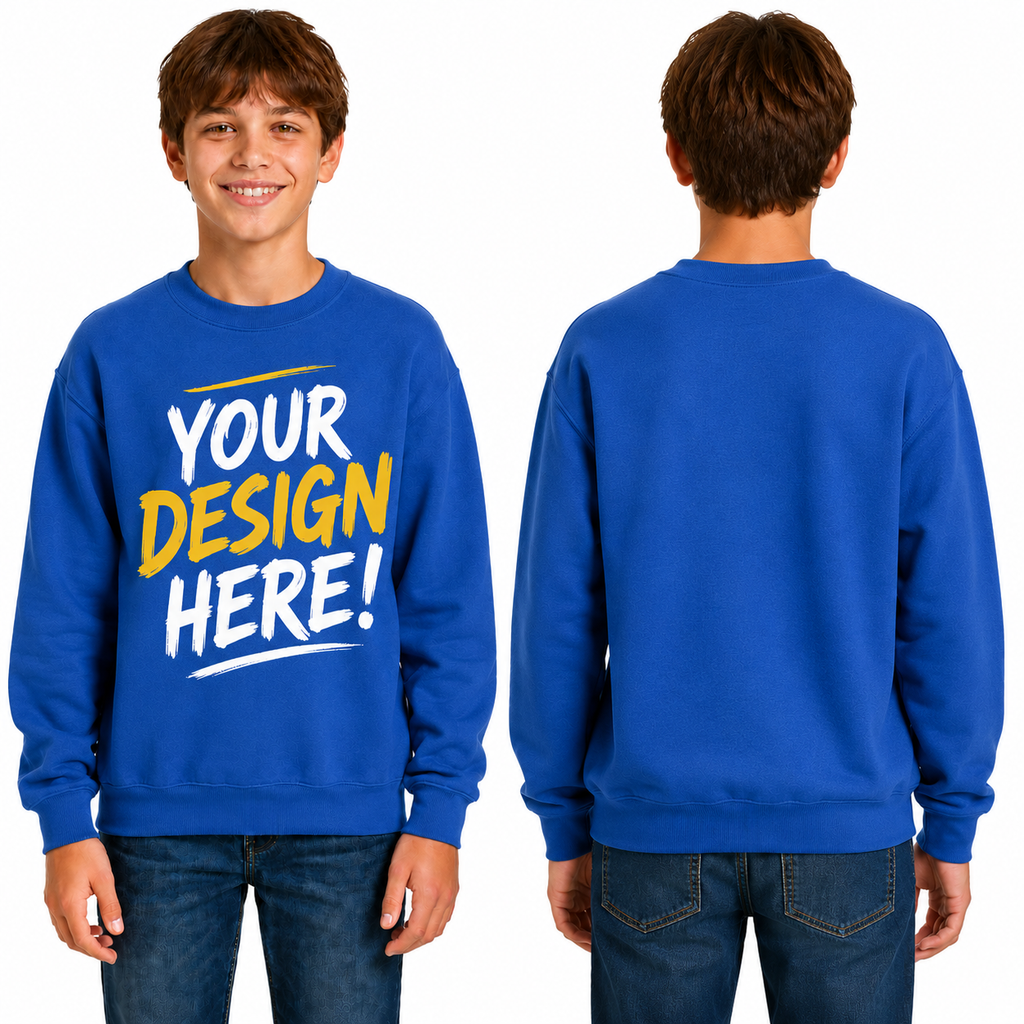 Gildan Youth Heavy Blend Crewneck Sweatshirt (G180B)